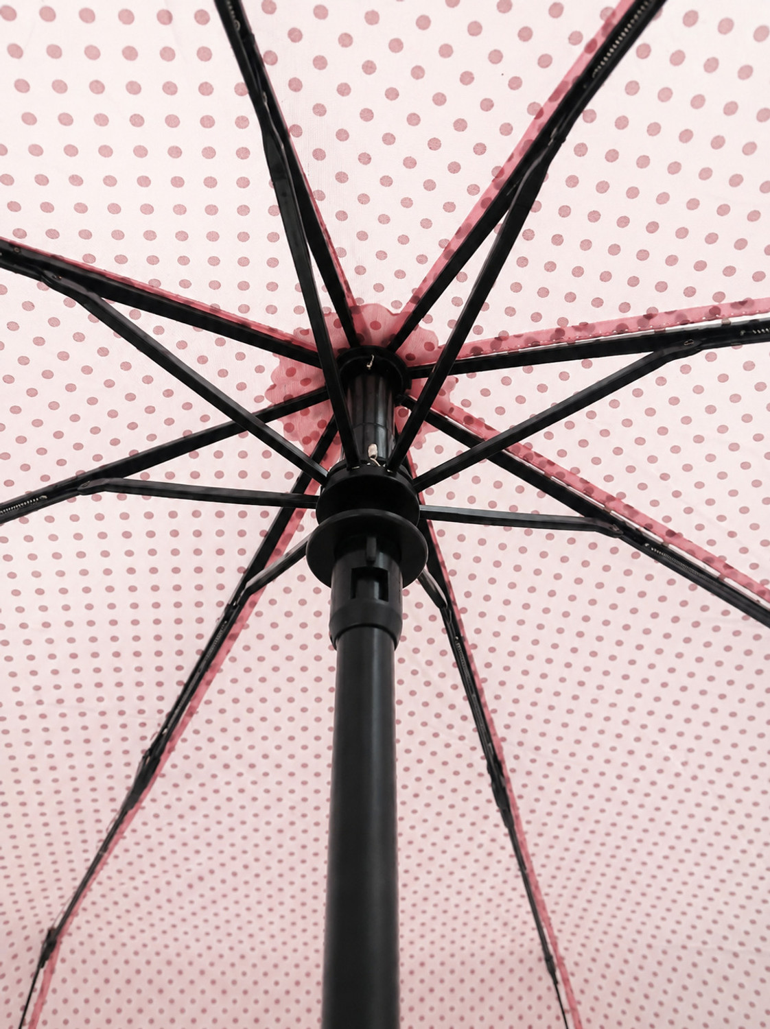 Image of DREAMZ GALLERY Elegant Vintage Umbrella With Polka Dots Umbrella