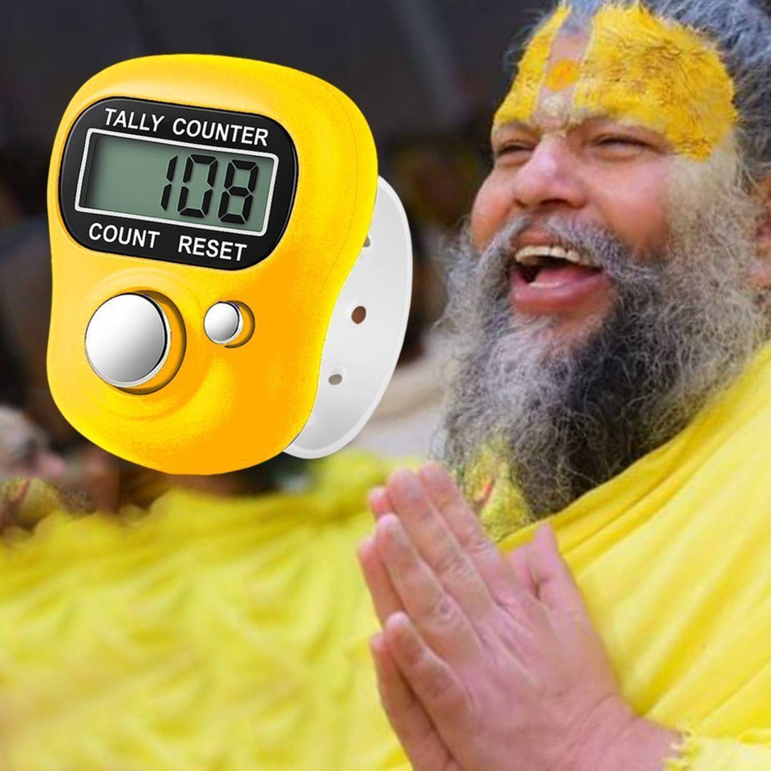 BroEnterprise Digital Finger Tally Counter for Naam Jaap Umpire Counter