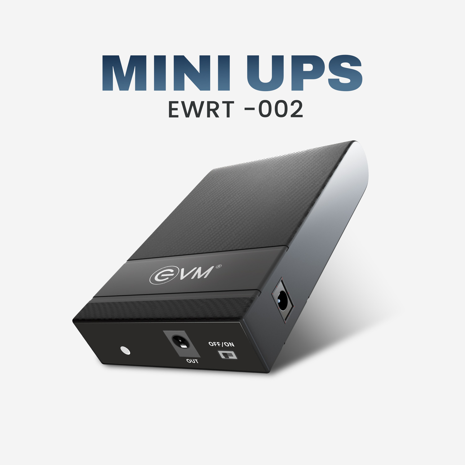 Image of EVM Mini UPS for Routers I 8000mAh Battery | 5 Hours Power Backup for Router | EWRT-002 12 V Delta Conversion Rack-mount Model UPS with Overload Protection 1 Outlet Plugs