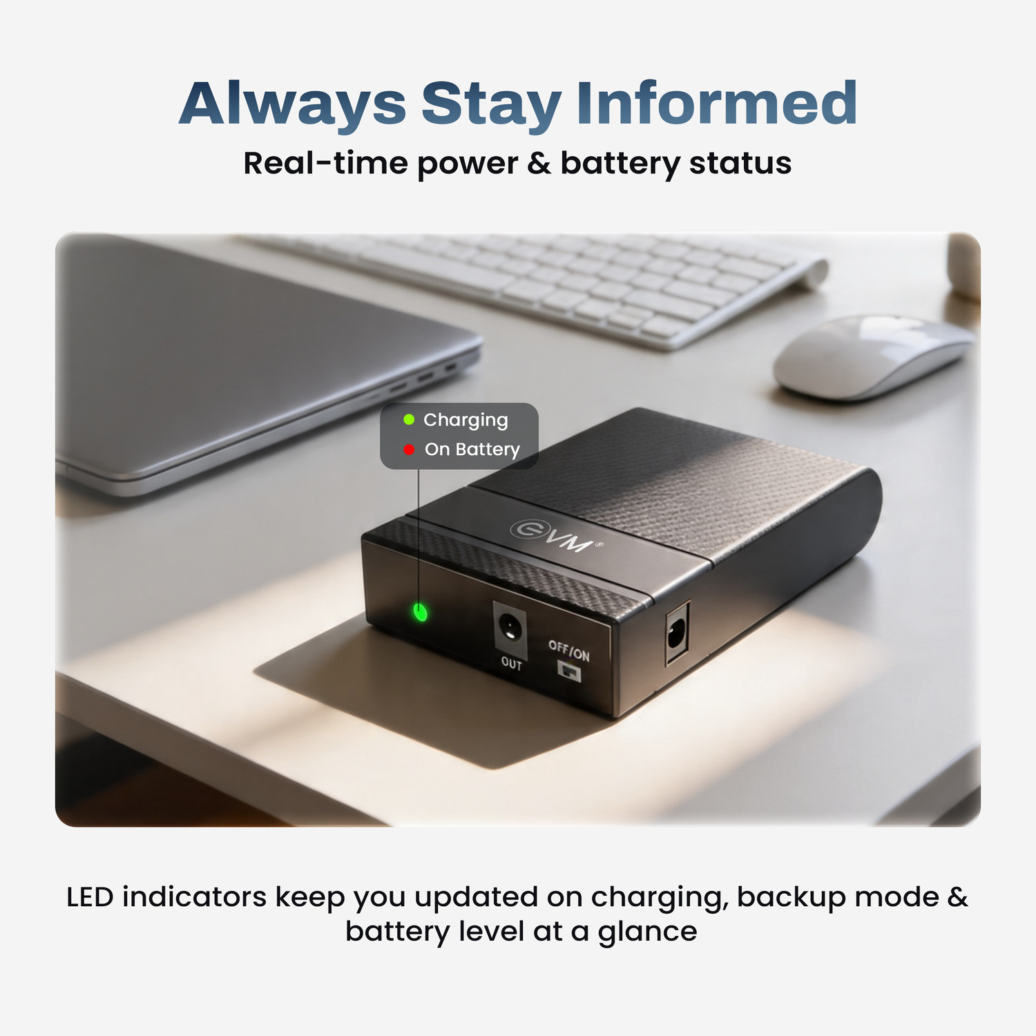 Image of EVM Mini UPS for Routers I 8000mAh Battery | 5 Hours Power Backup for Router | EWRT-002 12 V Delta Conversion Rack-mount Model UPS with Overload Protection 1 Outlet Plugs