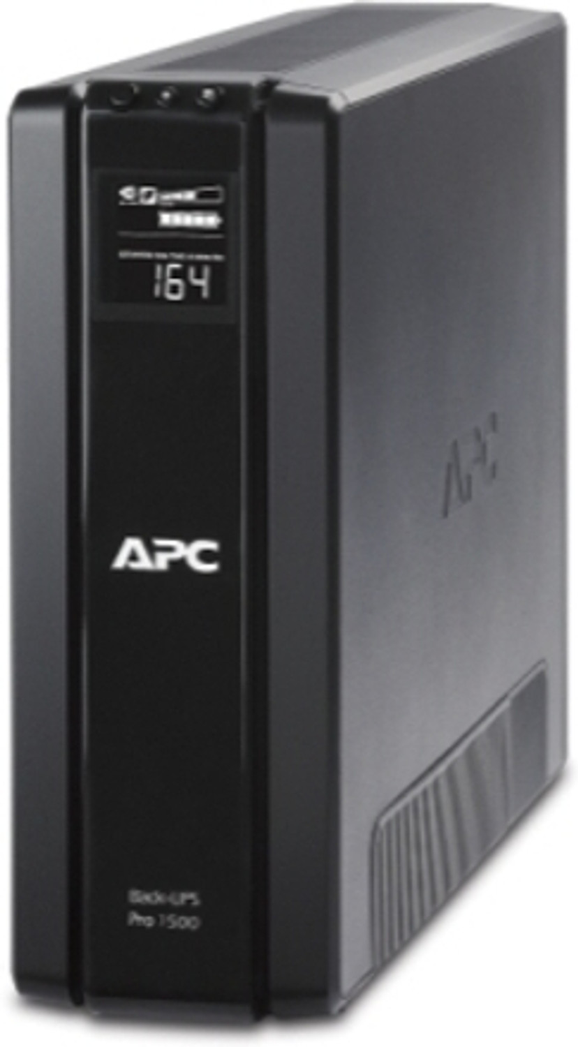 Image of APC BR1500G-IN 230 V Delta Conversion Tower Model UPS with Overload Protection with Digital Display 4 Outlet Plugs