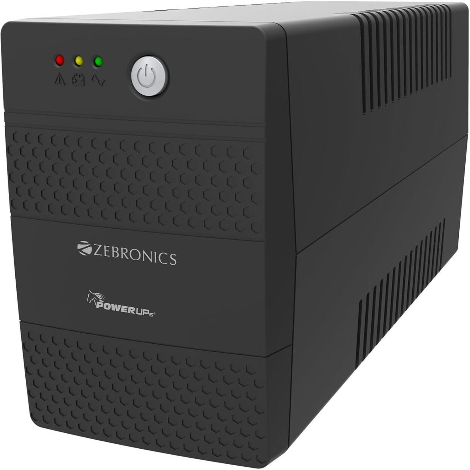 Image of ZEBRONICS U735 600VA /360W Microcontroller Based | Generator Compatible ZEB-U735 230 V Line-interactive Rack-mount Model UPS with Overload Protection 3 Outlet Plugs