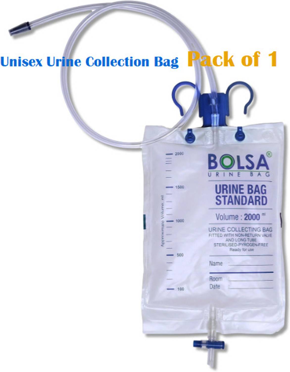 Bolsa Premium Disposable Urine Collection Bag with T-Tap Drainage Urine Bag