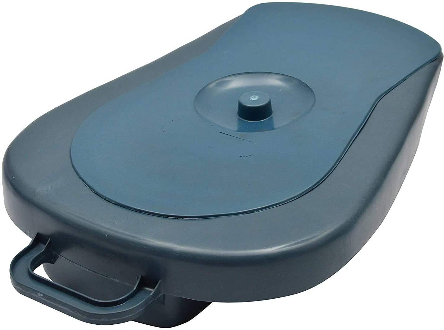 BEDICIA Antibacterial Polypropylene Bed Pan with Lid and Cover, Medical Urine Pot