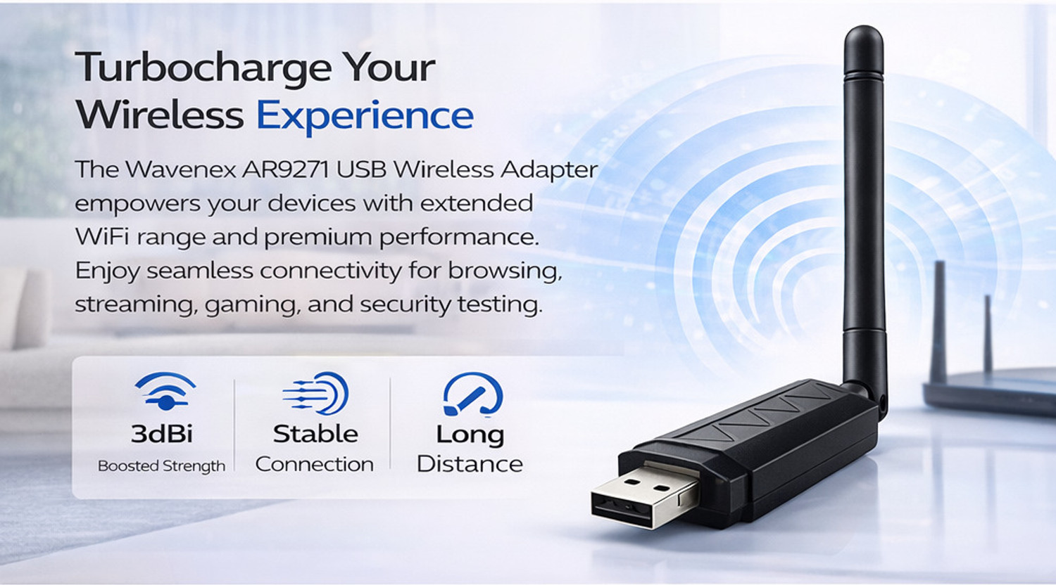 Image of Atheors AR9271 Wifi Adapter USB Adapter