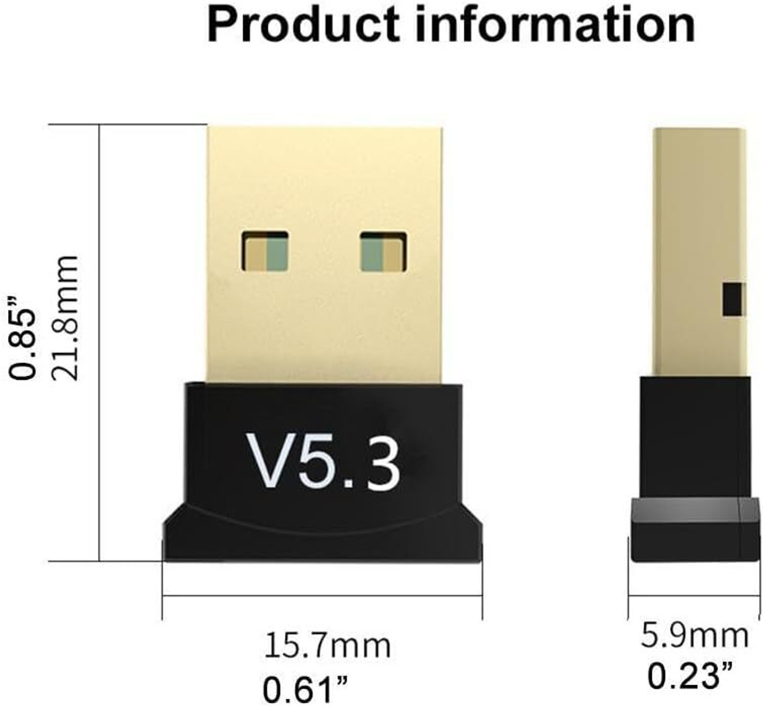 Image of OG X NEXSA Bluetooth 5.3 USB Adapter Dongle for PC /Laptop - Wireless Receiver with USB USB Adapter