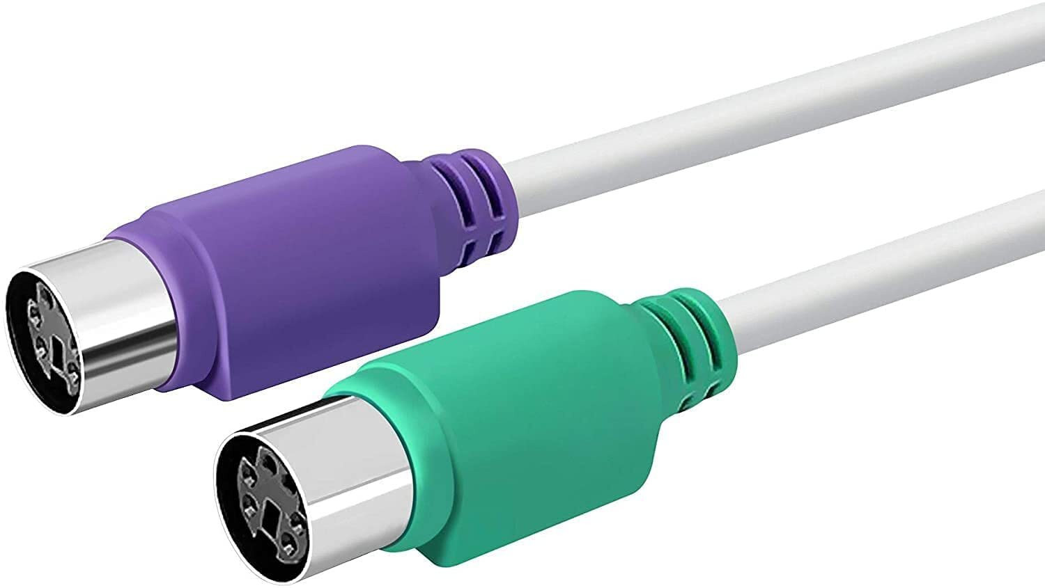 Image of ULTRABYTES USB to PS /2 Active Adapter for Keyboard and Mouse USB Adapter