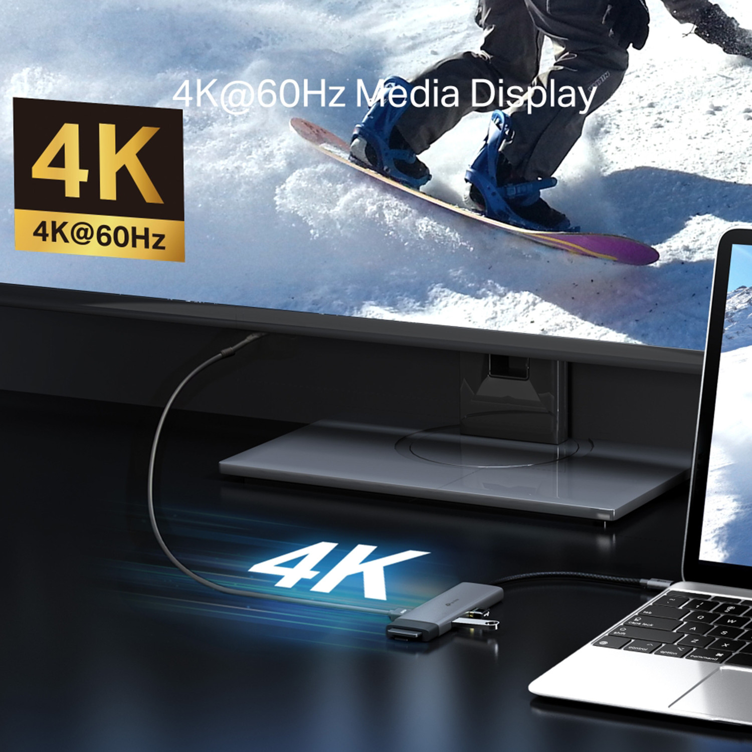 Image of TP-Link UH7020C USB Type-C 7 in 1 Hub 4K@60Hz HDMI plug and play USB 3.0 USB Adapter