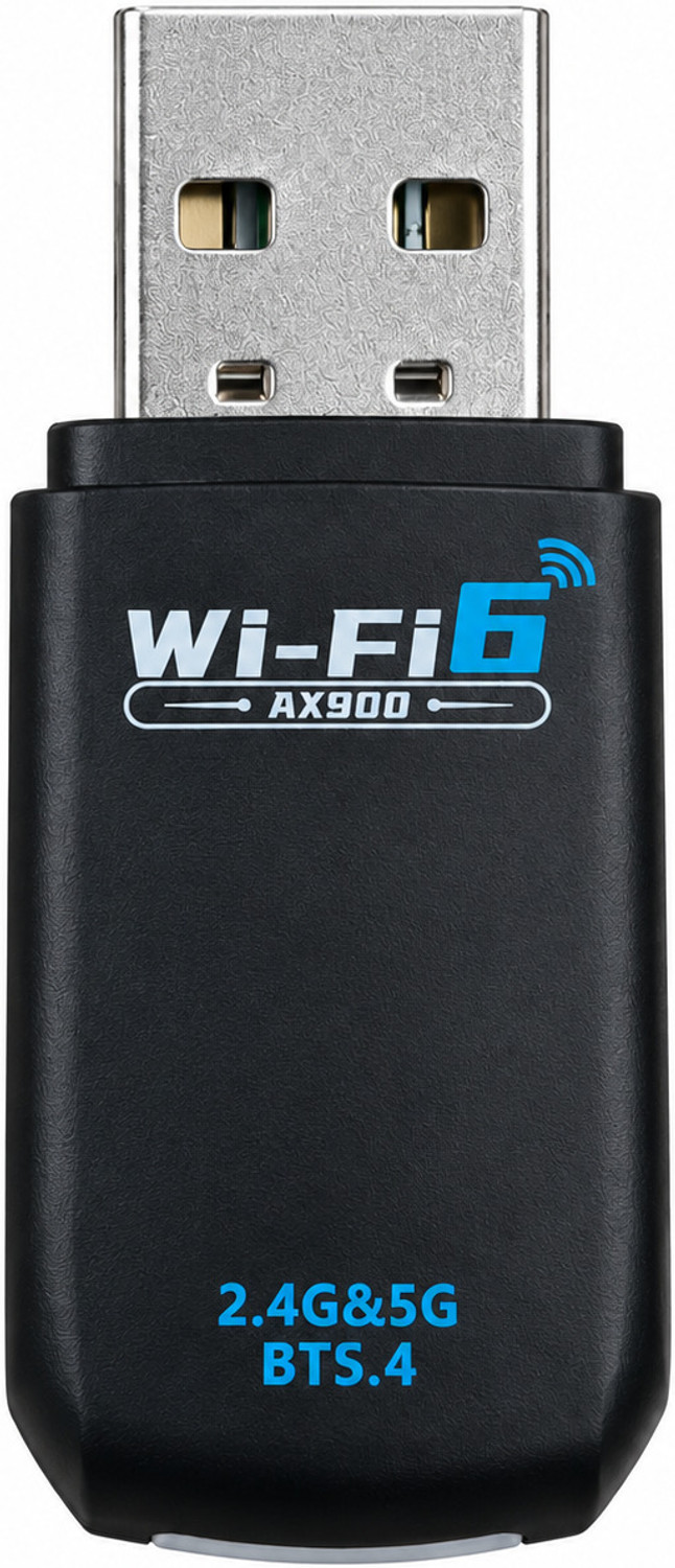 Image of Dross WiFi 6 AX900 USB WiFi Adapter with Bluetooth 5.4, Dual Band 2.4GHz & 5GHz USB Adapter (Black)