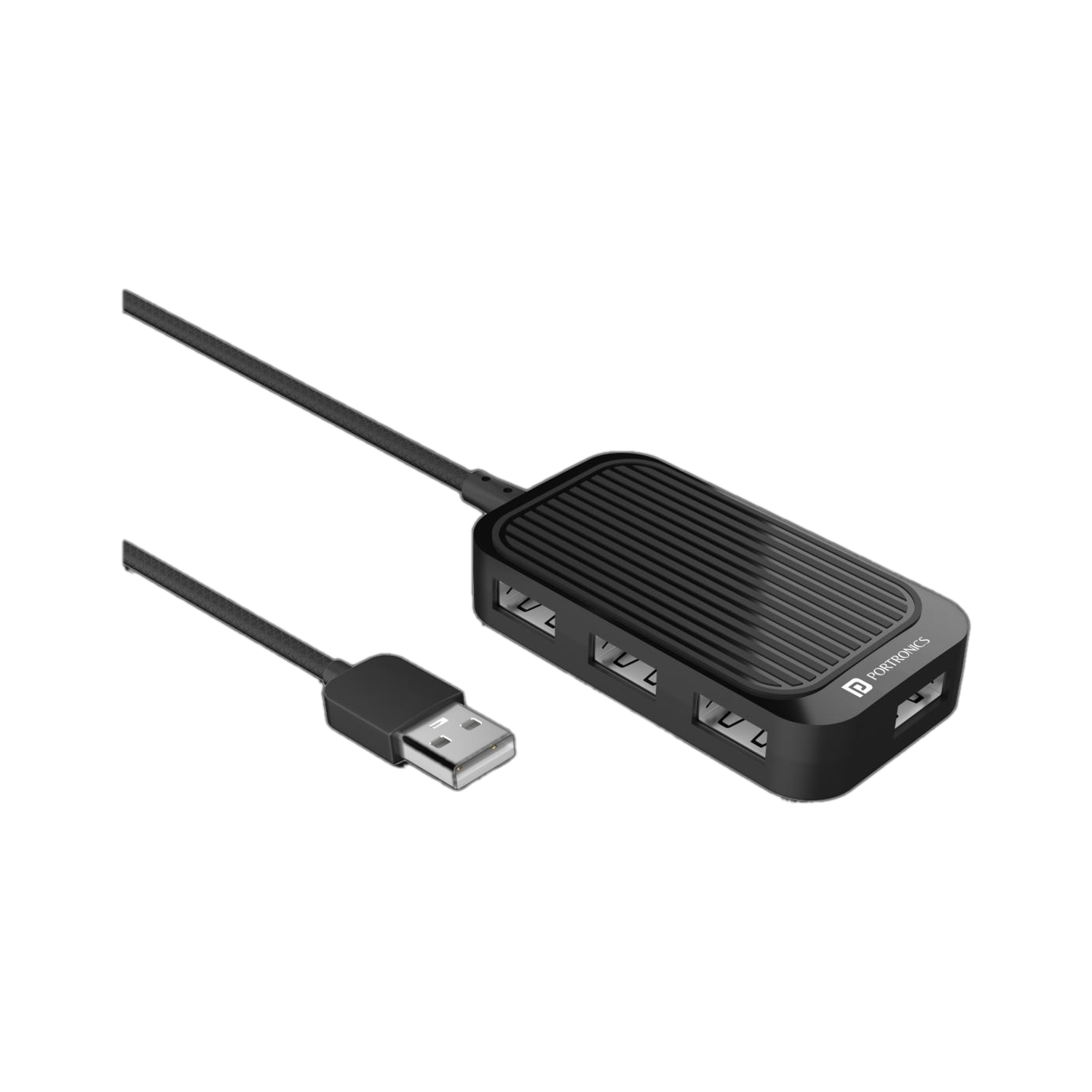 Portronics Mport 4D MPORT4D USB Hub Black - Image 1