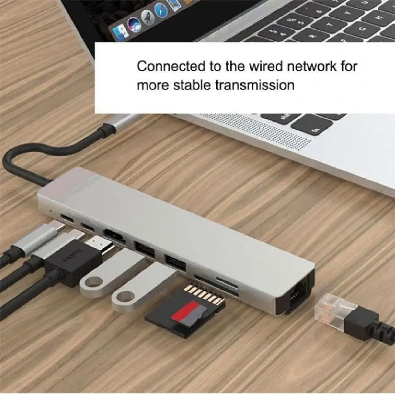 Image of FORMONIX 8 Ports Superfast Dual USB Hub, Multiport Adapter, High-Speed Connectivity High Speed 8 Port USB Hub 3.0 Super Speed| Mini Hub Powered for Desktop USB Hub