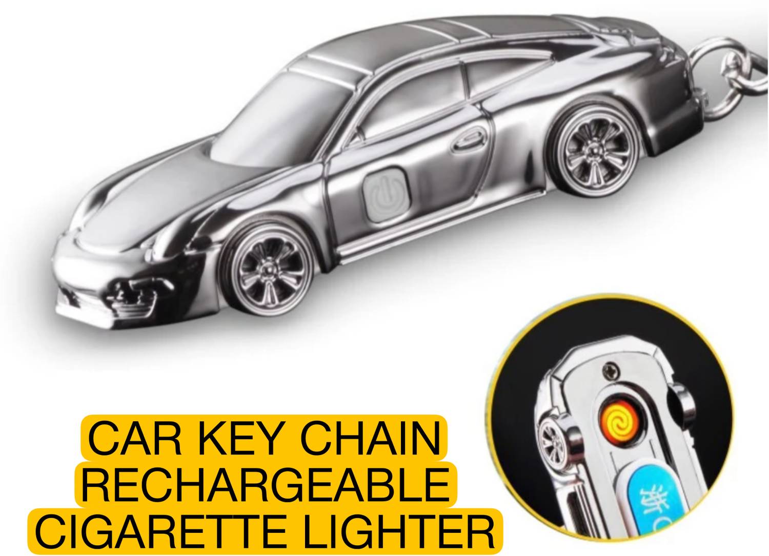 Aklin Boky CAR KEY CHAIN CAR SHAPE CIGARETTE LIGHTER Cigarette Lighter
