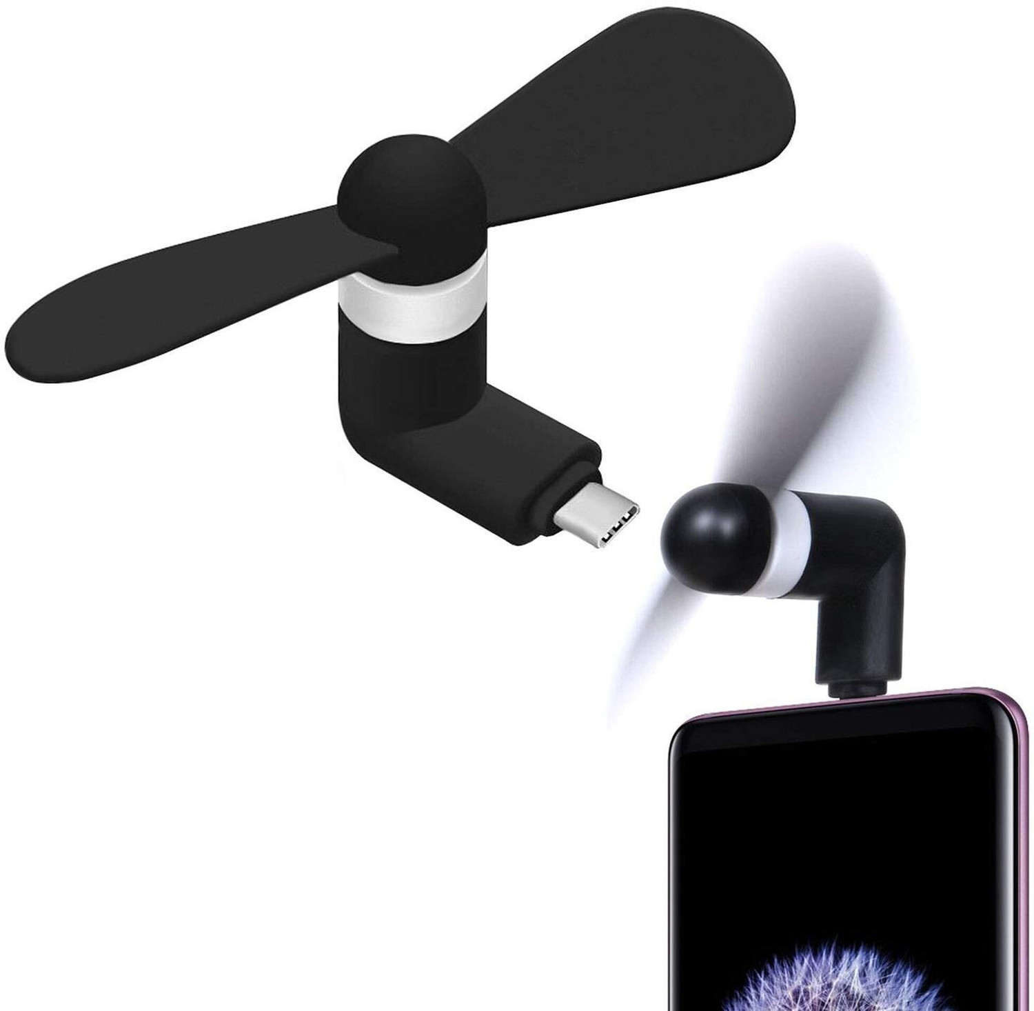 Image of JANGI Type-C Personal USB Mini Fan 151 for Android Cell Phones USB mini Fan Type-C portable mini fan 151 usb OTG adaptor gadget for all mobiles USB Fan