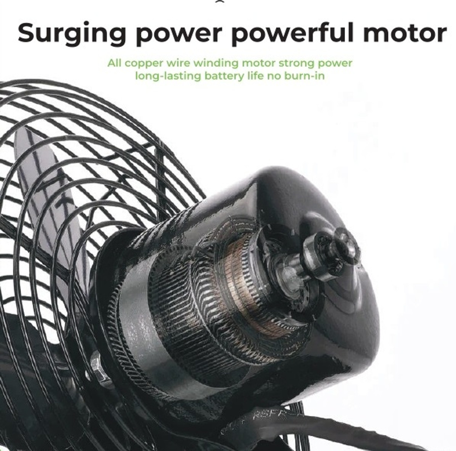 Image of OUD OUD -OD-090 8 INCH RECHARGEABLE FAN 8 INCH RECHARGEABLE VOILENT TABLE FAN WITH 10 LITHIUM ION BATTERY USB Fan