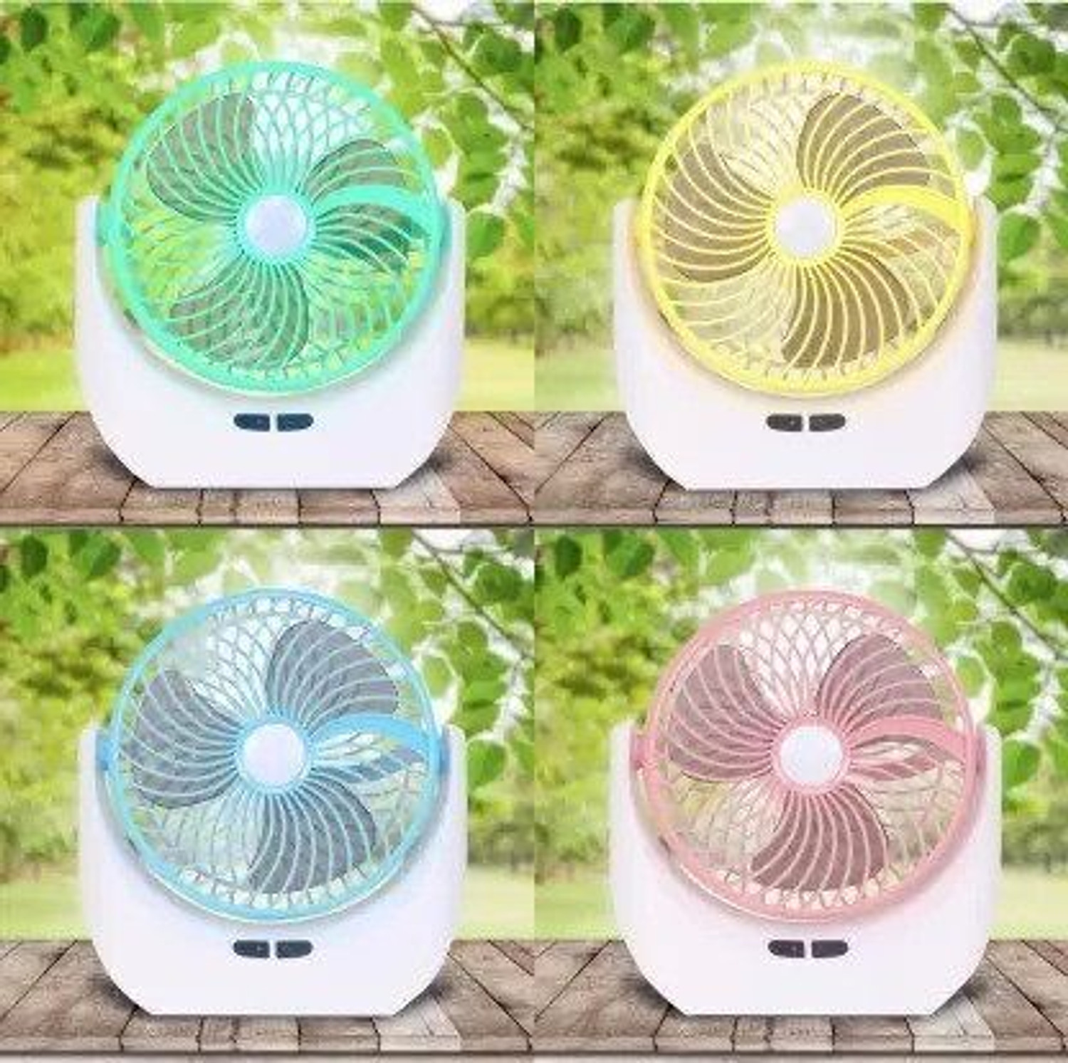 Image of TAKSHA FANS High Speed Rechargeable portable Table Fan with LED Light Battery Powered 3-Speed Portable Mini USB Fan For Home, Office , Kitchen USB Fan