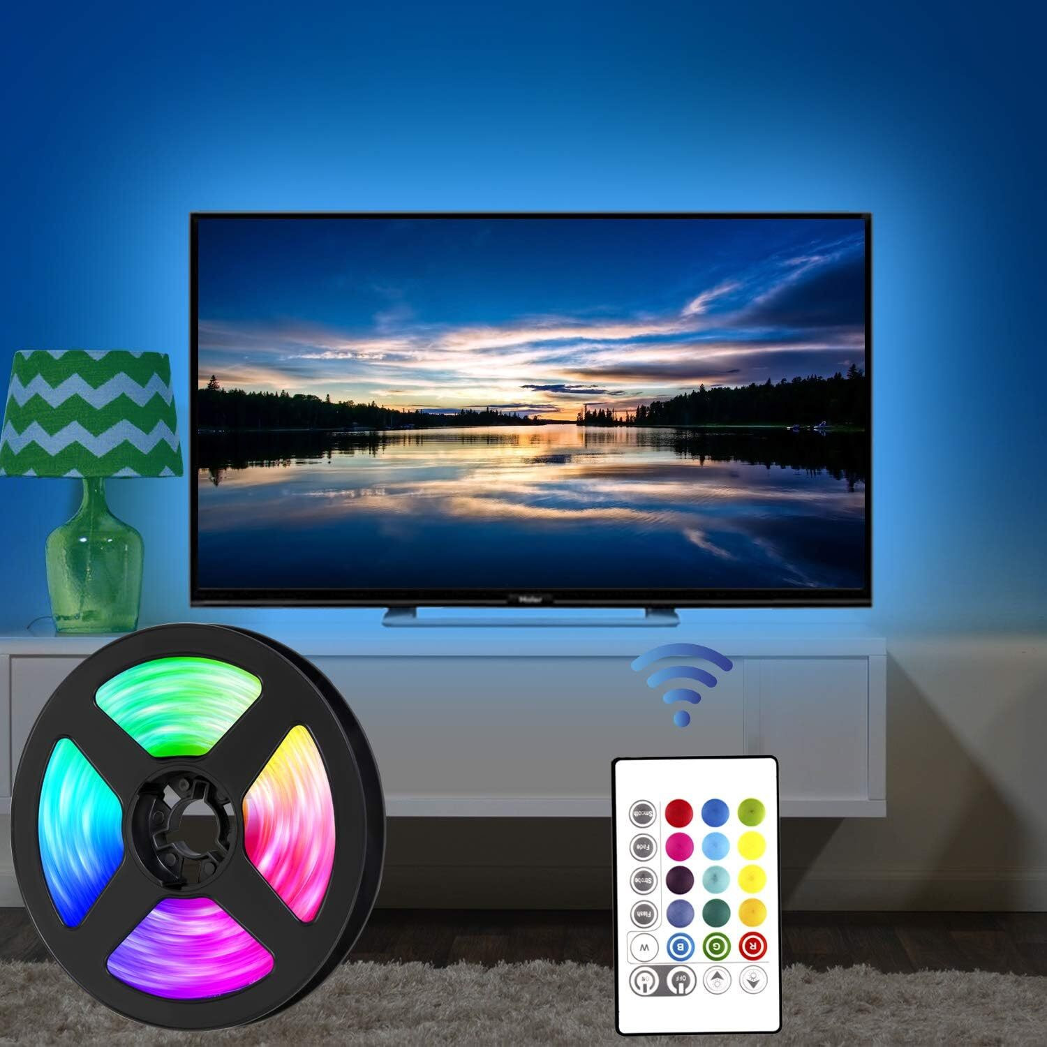 Image of AONEPTER Color Changing Lighting Kit with Remote Control Color Changing Lighting Kit with Remote Control Led Light