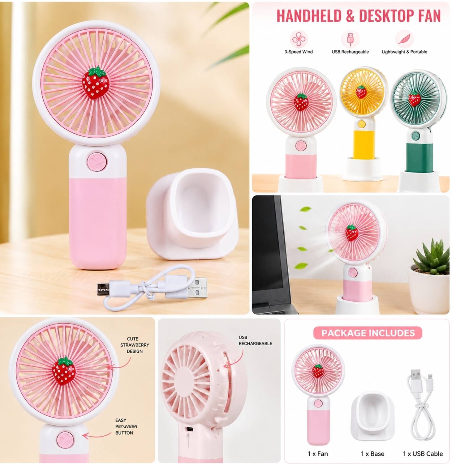 Samogrik Mini Portable Hand USB Fan - Image 3