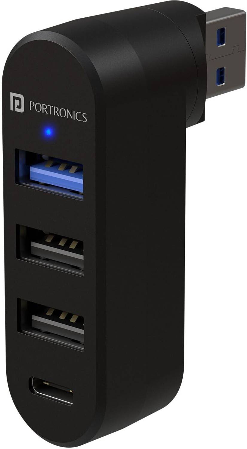 Portronics MPort Spin MPort Spin 4-in-1 USB Hub,Type-C,Superfast