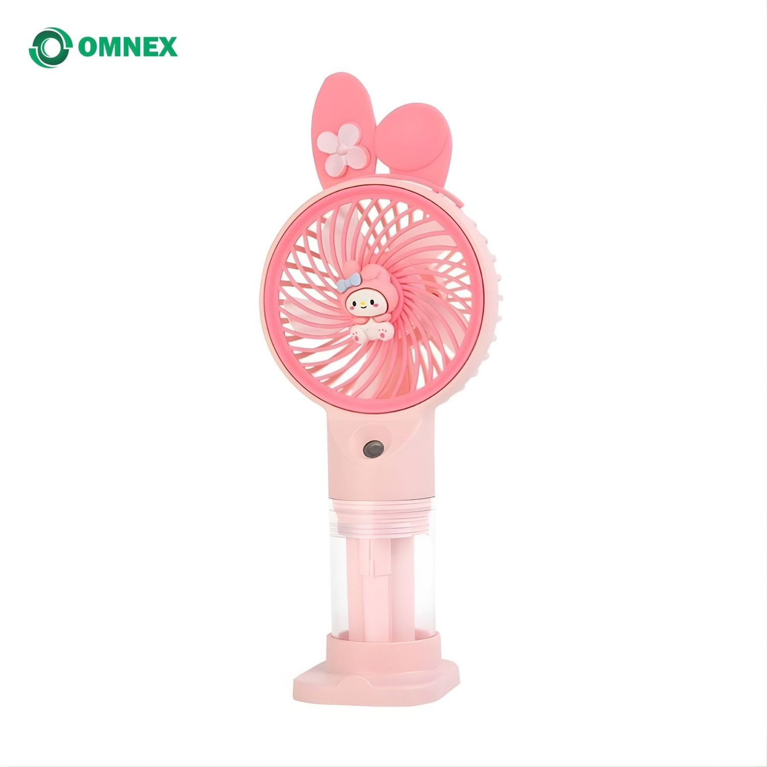 Image of omnex Handheld Mist Fan Rechargeable Portable Mini Spray Fan with 4 Speed Modes | USB Pocket Cooling Fan with Water Mist | Compact Battery Operated Personal USB Fan