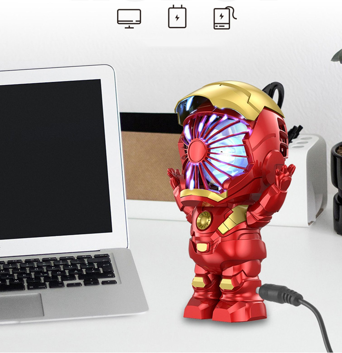 Image of Felinar Rechargeable Mini Cute Handheld USB Fan