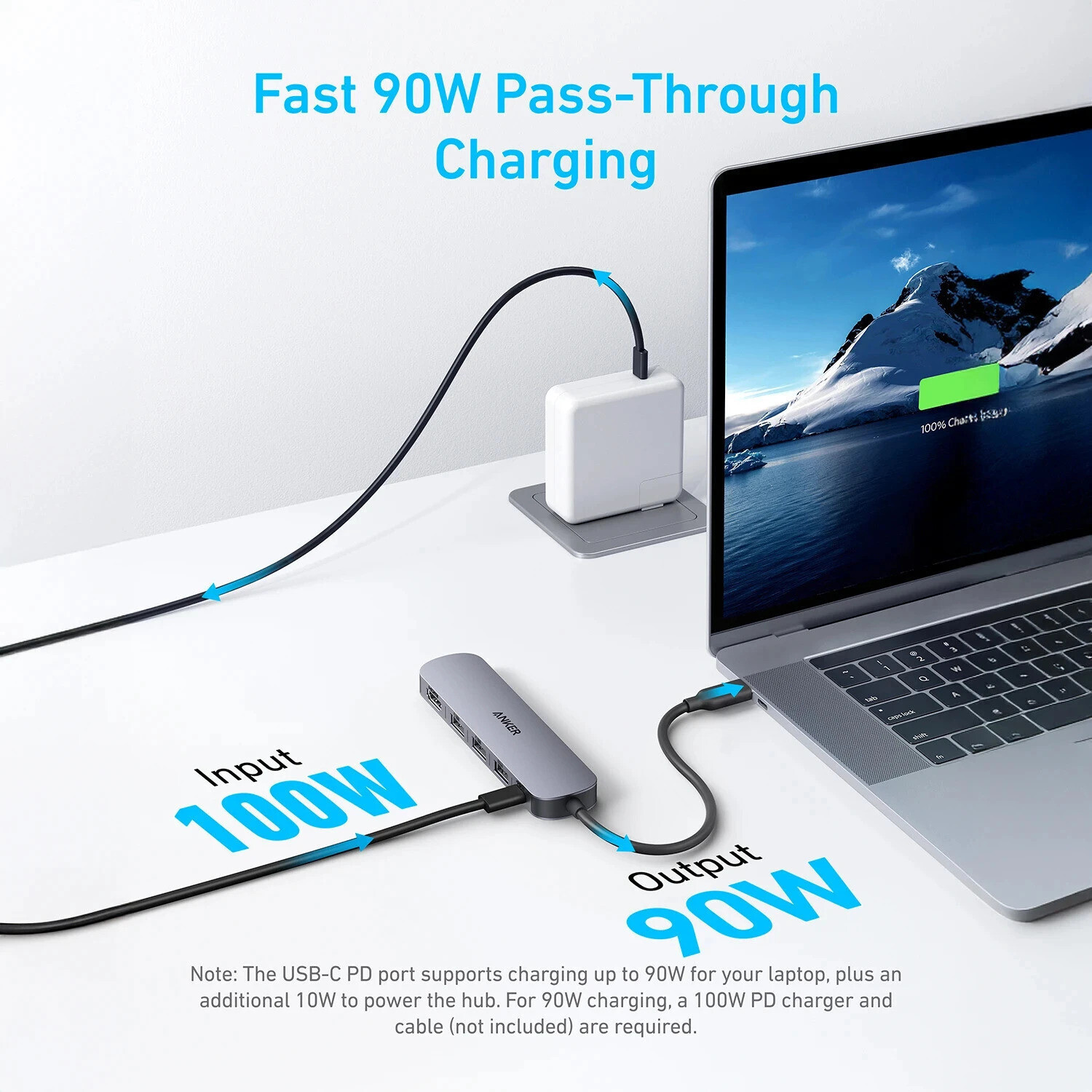 Image of Anker USB-C Hub (5-in-1), 4K@30Hz HDMI with 100W Max Power Delivery A83570A0 USB Hub