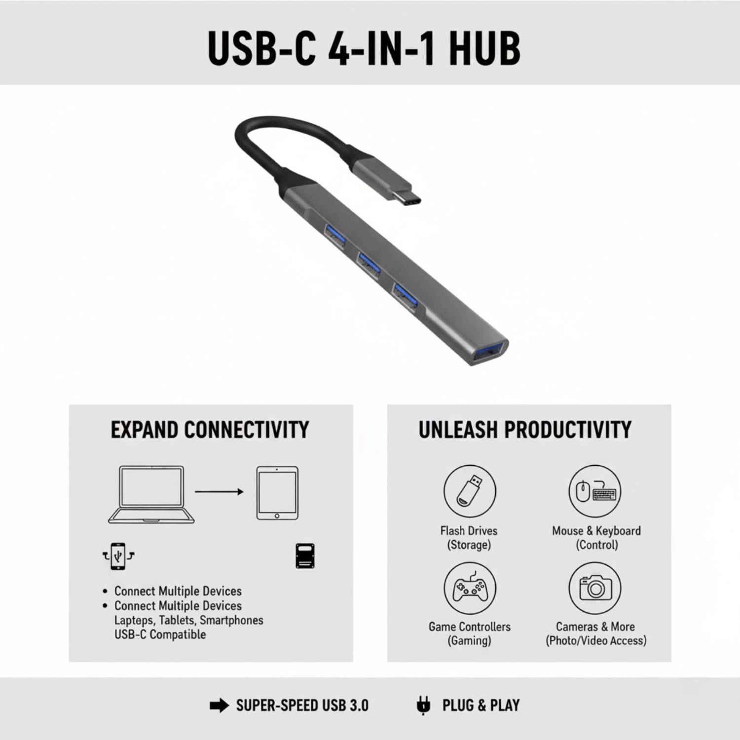 DELOX 4 in 1 OTG Connector - Image 4