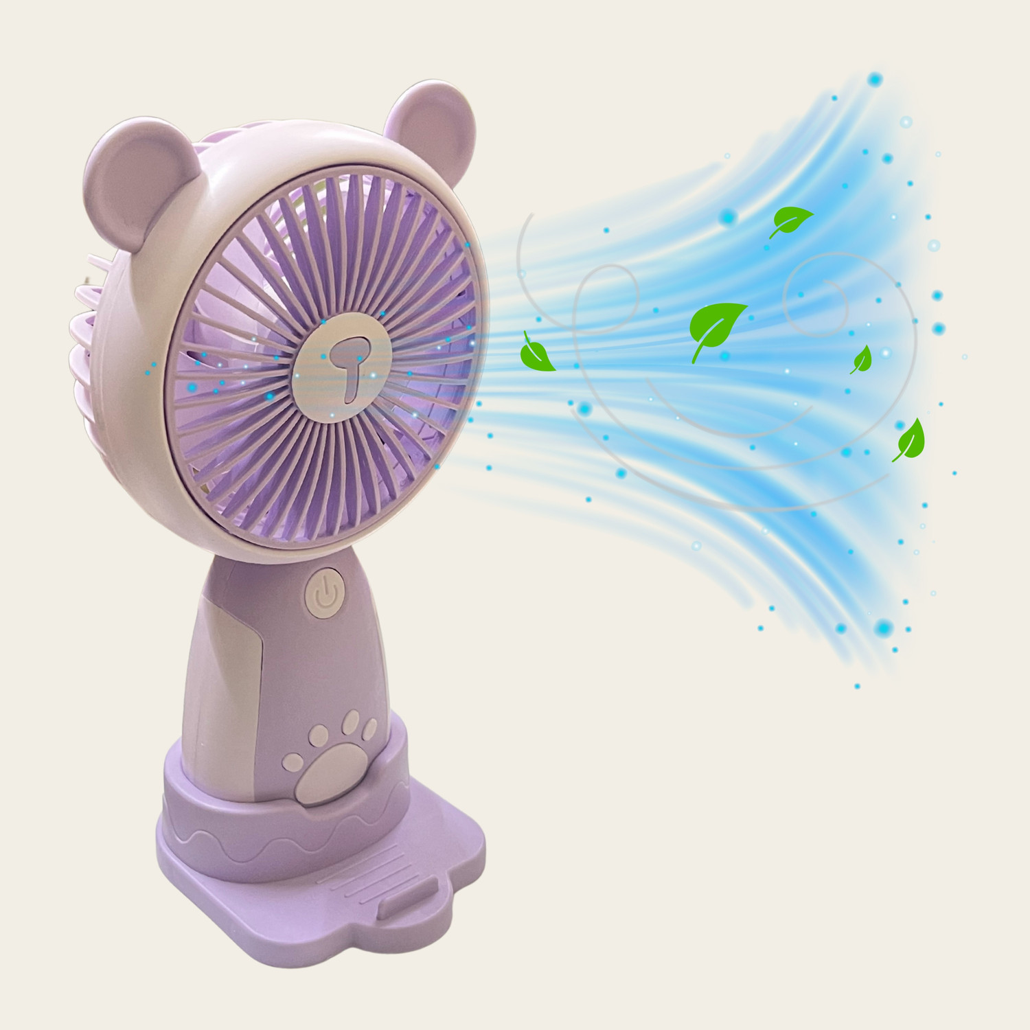 Image of WOYR 3 Speed Portable Fan Rechargeable with stand|Small Fan Portable Fan Rechargeable Fan