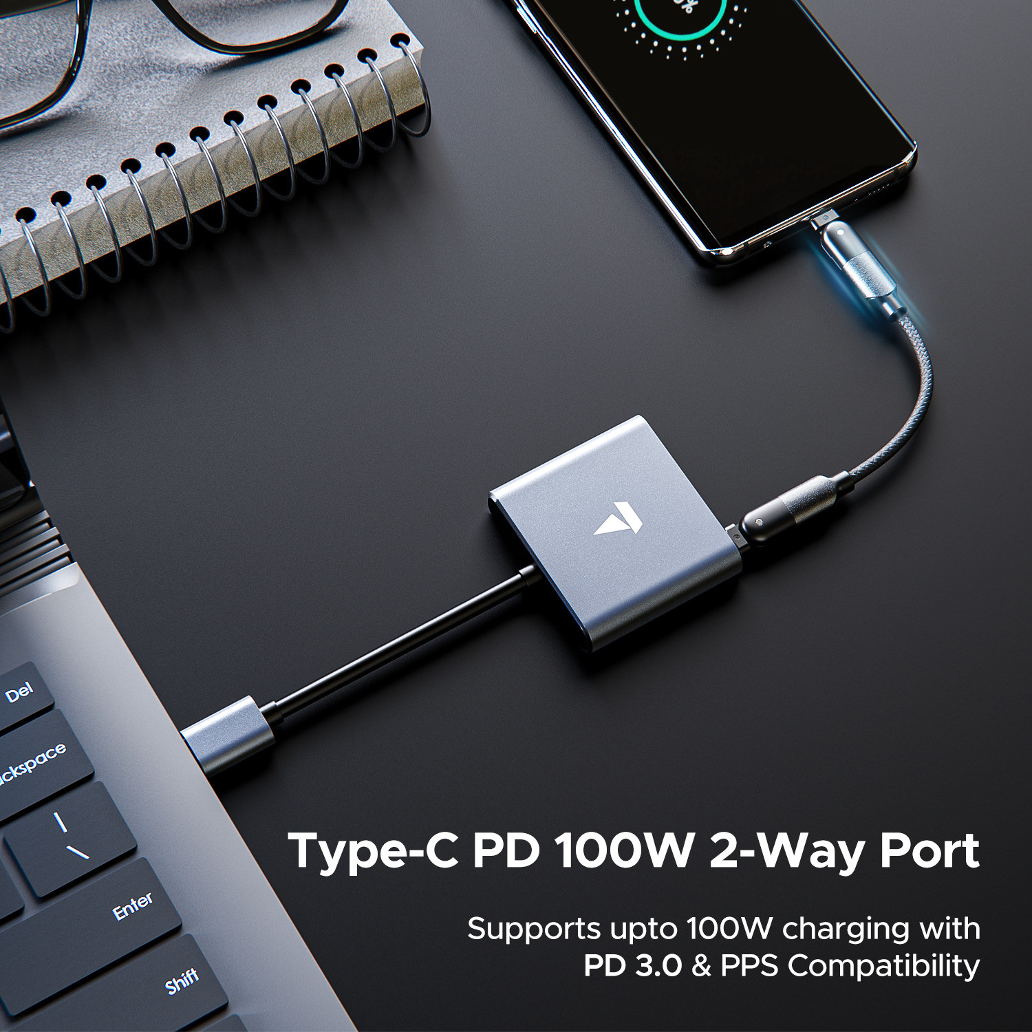 Image of boAt Type C Swift Lynk 3 in 1 USB Hub
