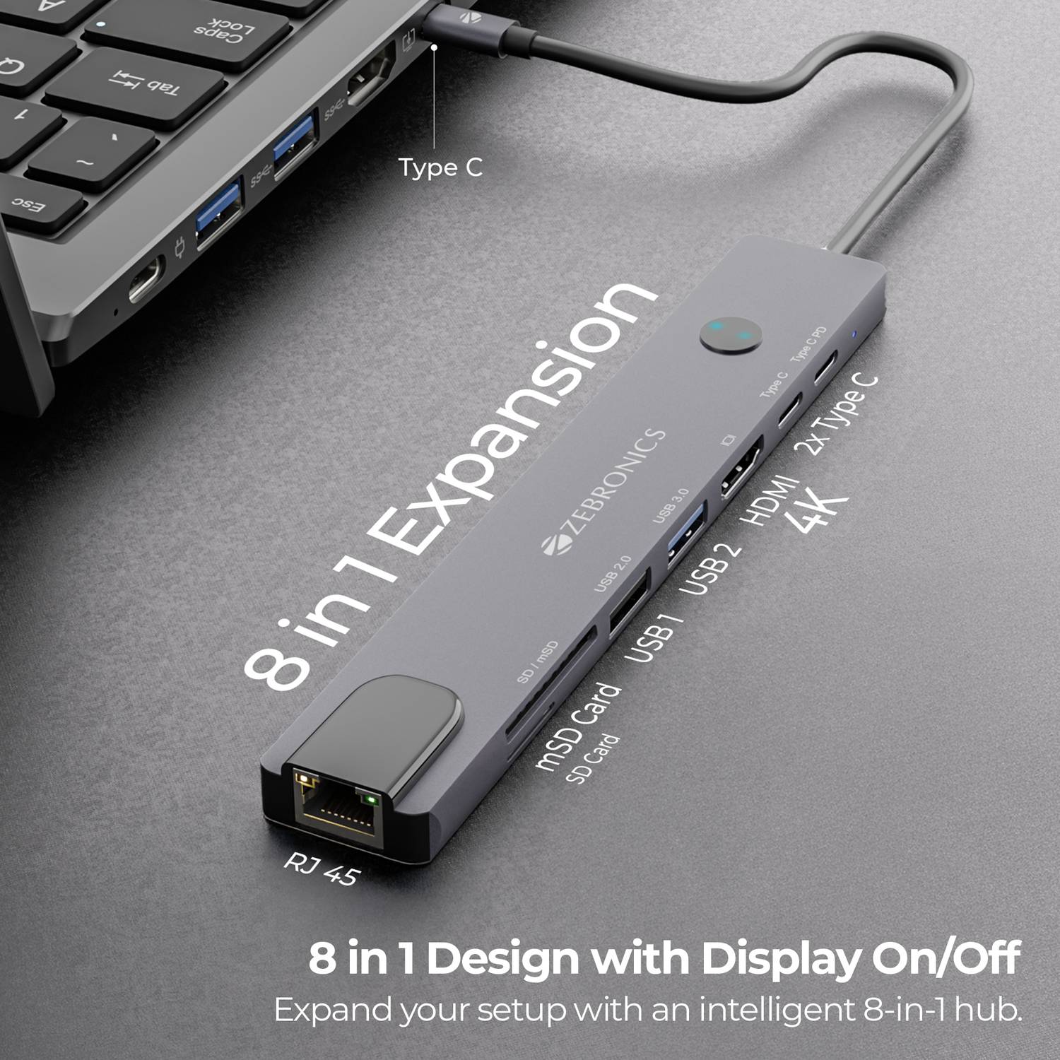 ZEBRONICS ZEB-CT81 PLUS USB Hub - Image 3