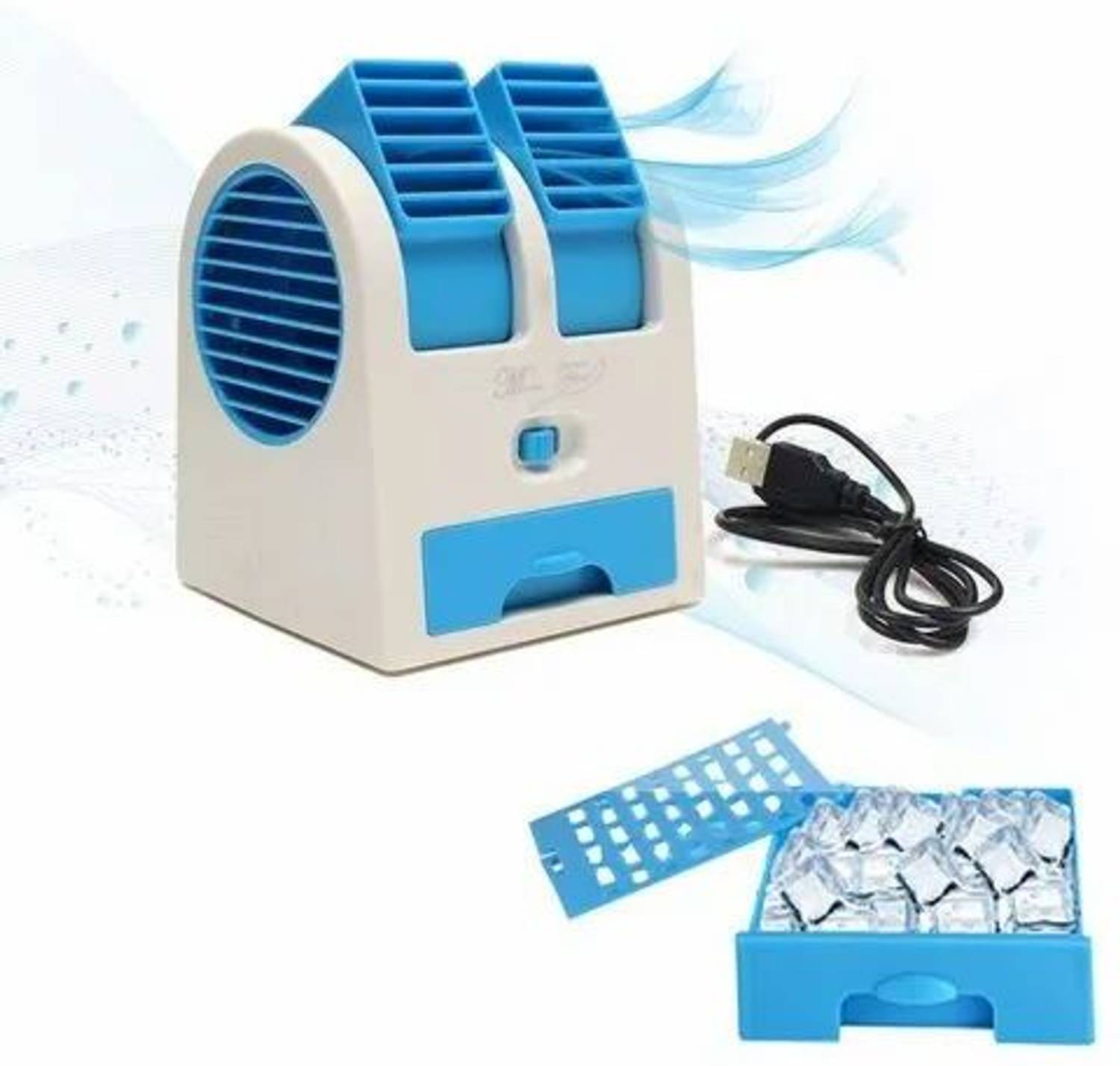 4uonly Mini Cooler Fan & Portable Small Air Conditioner USB Air Cooler NBV13 Mini Cooler Fan & Portable Small Air Conditioner Air Cooler NMK13 USB Air Cooler