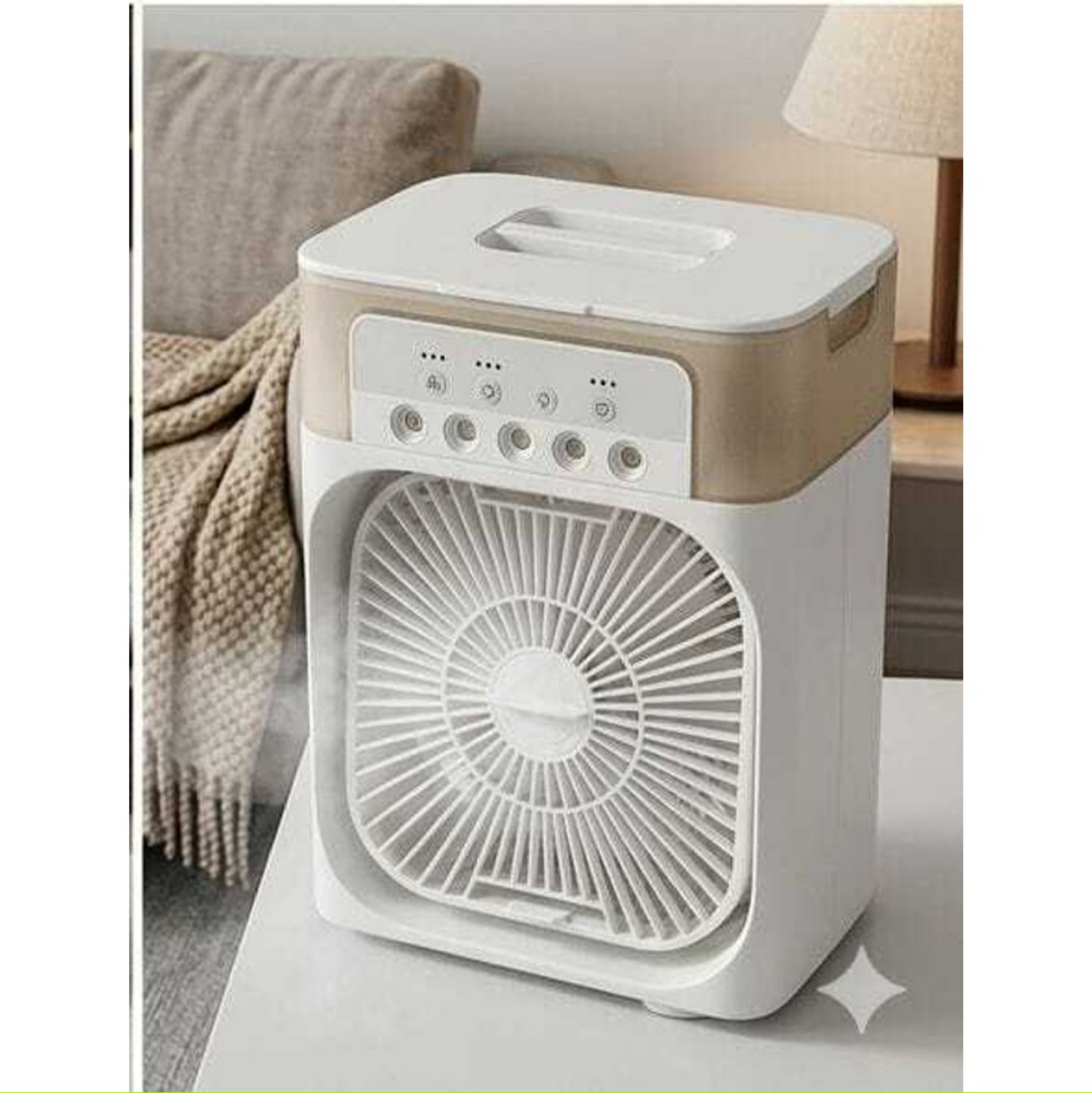 Image of own creative A61 Portable USB Air Cooler Fan Cream 24 A61 Portable USB Air Cooler Fan Cream 24 USB Air Cooler