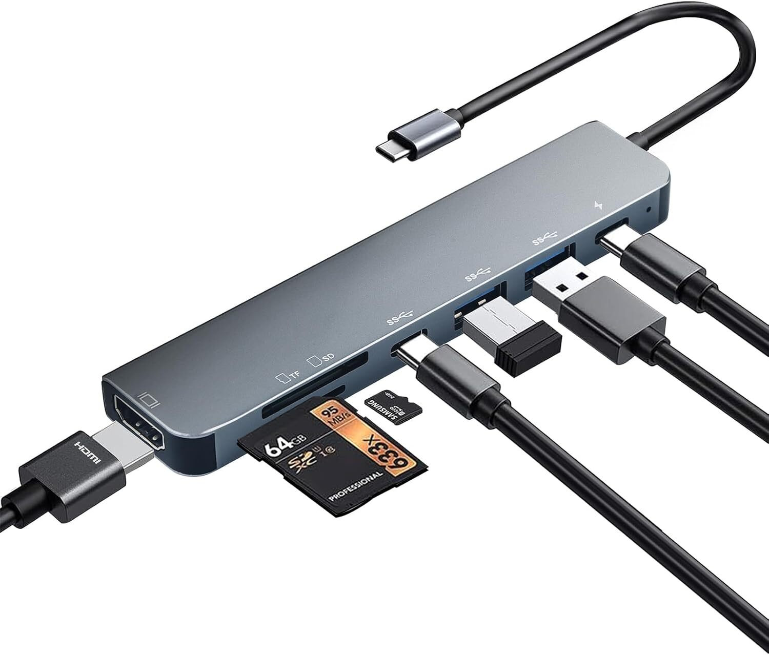 Image of FORMONIX 8 Ports Superfast Dual USB Hub, Multiport Adapter, High-Speed Connectivity High Speed 8 Port USB Hub 3.0 Super Speed| Mini Hub Powered for Desktop USB Hub