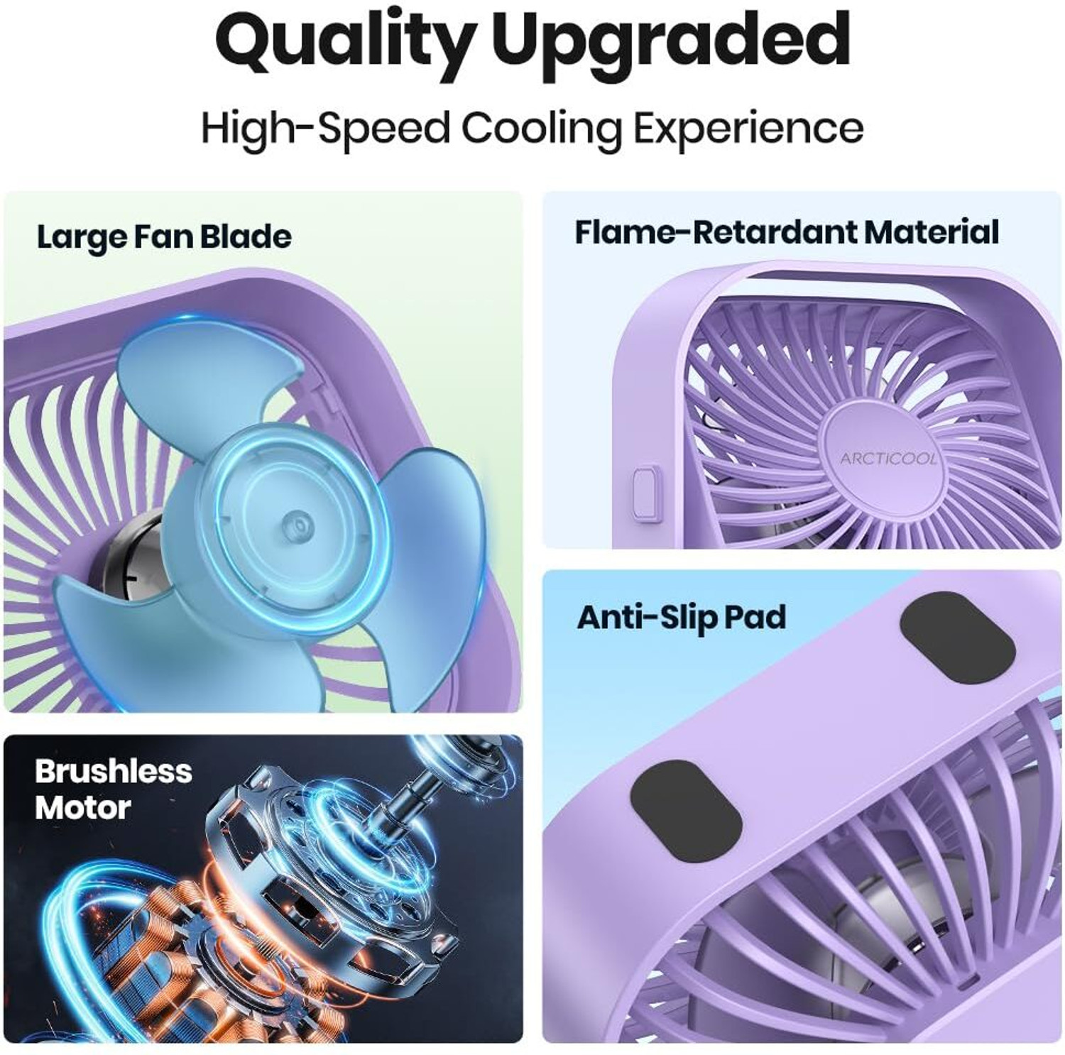 Image of ARCTICOOL USB FAN USB Fan, USB Desk Fan Table Fan with StrongAirflow & Quiet Operation Desk Fan USB Fan