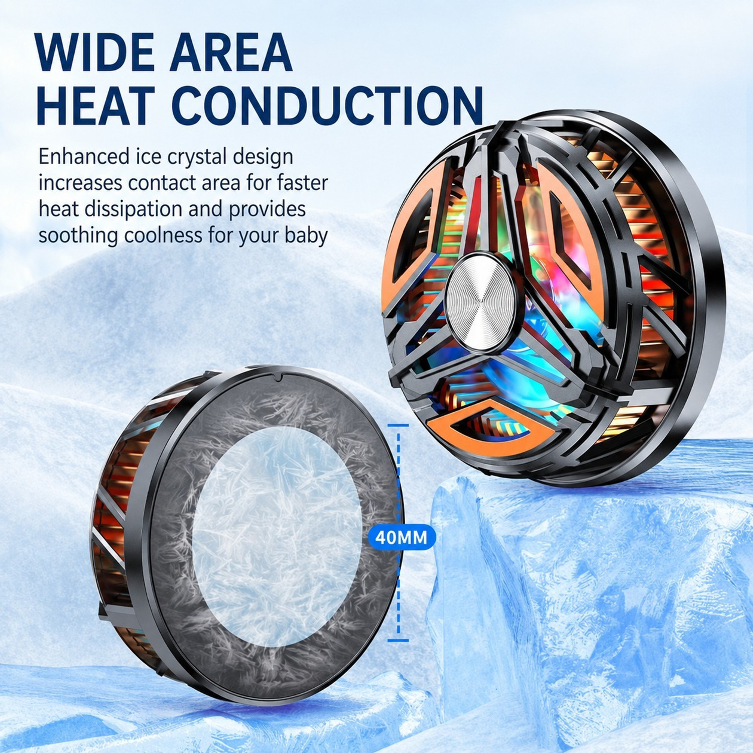 Image of Flipkart SmartBuy Magnetic Cooling Fan Radiator with Type C Interface for Gaming Mobile Phones X79 Magnetic Cooling Fan USB Fan