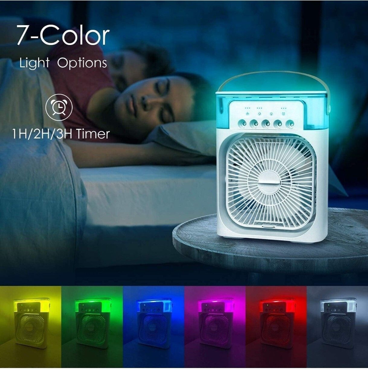 Image of frigid Mini Portable Cooling Fan, Desk Table Fan for Home Office Bedroom Travel 003 USB Air Cooler