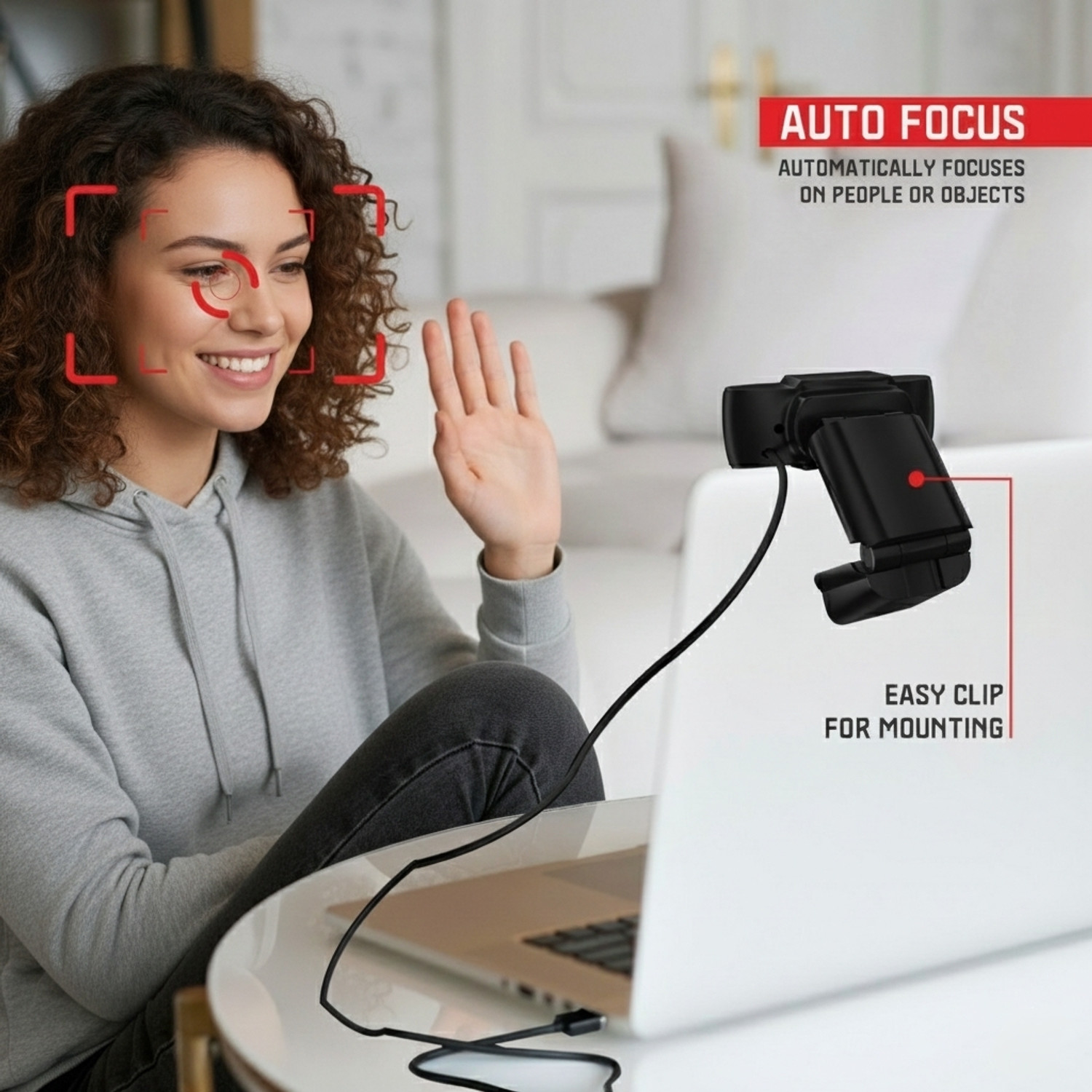 Image of onlight services Blue 1080 Webcam Webcam 1080 Blue USB Cable