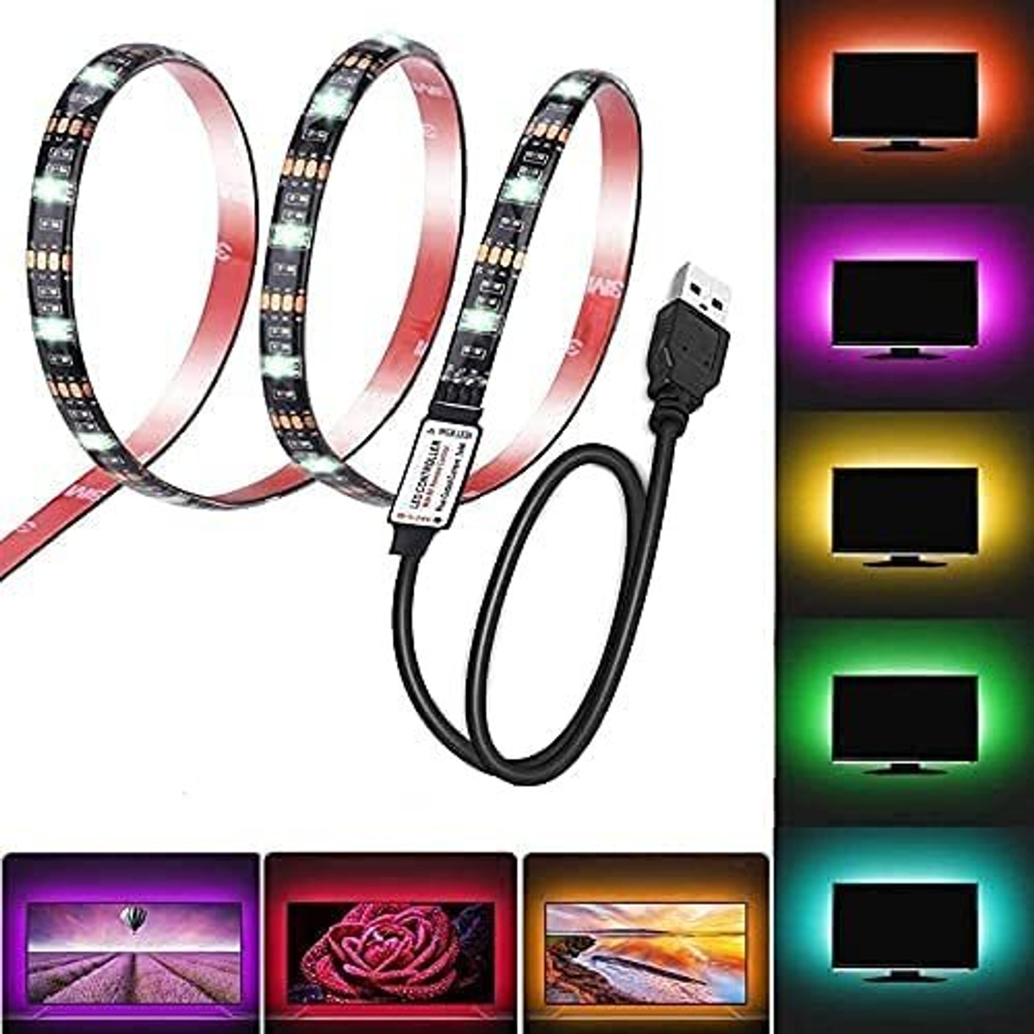 Image of AONEPTER Color Changing Lighting Kit with Remote Control Color Changing Lighting Kit with Remote Control Led Light