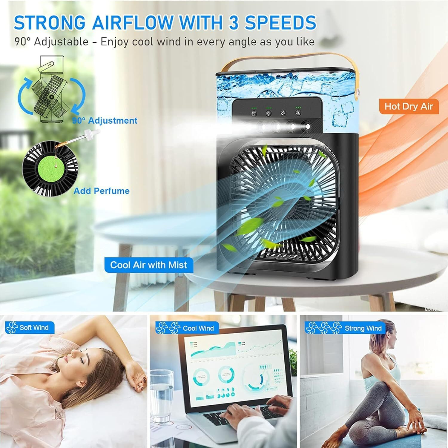 Image of NR NIKRISH GIFTING ELEVATING 3.99 L Room /Personal Air Cooler
