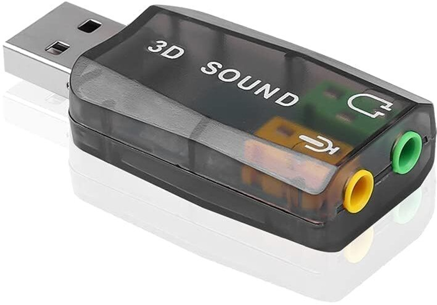 Image of VOOCME 3D Sound 5.1 Channel USB Audio Controller External Sound Card 3D Sound 5.1 Channel USB Audio Controller External Sound Card Sound Card