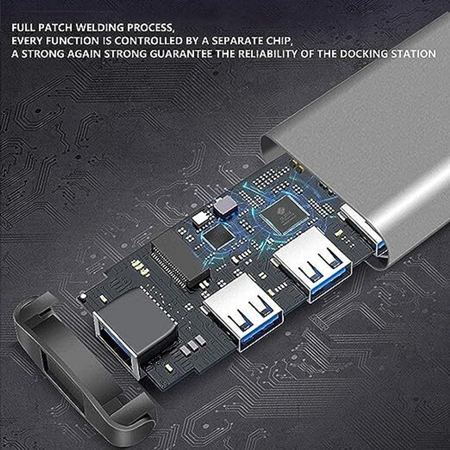Image of RuhZa 4 in 1 USB Hub Type C to 4 USB A Ports Fast Data Transfer Type C Hub OTG for MacBook Pro and Air, Windows, Laptops, Desktop & Android Devices Laptop Accessory