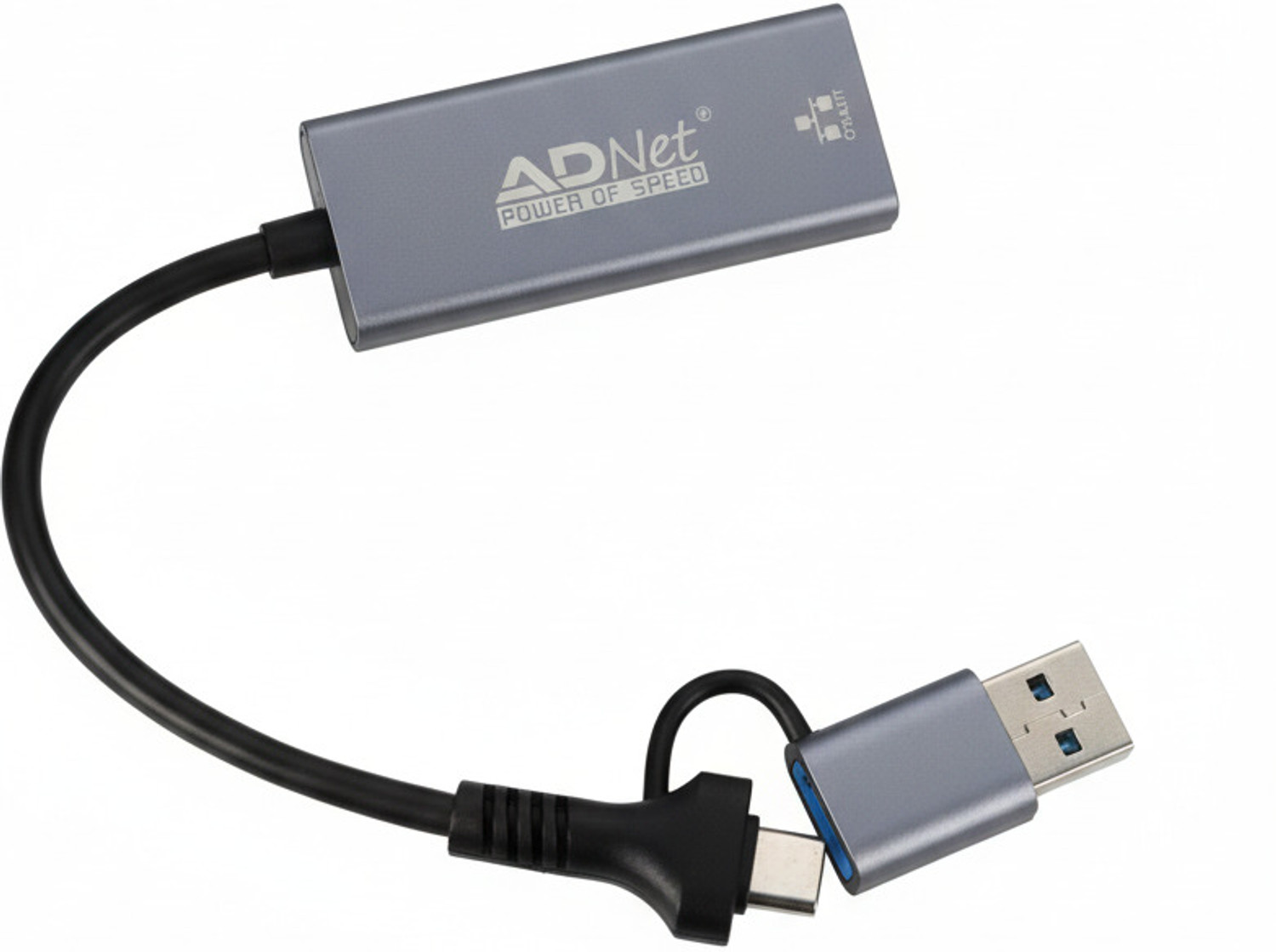 Image of ADNet Combo Plug Giga LAN Ethernet Adapter 1000Mbps USB LAN Card