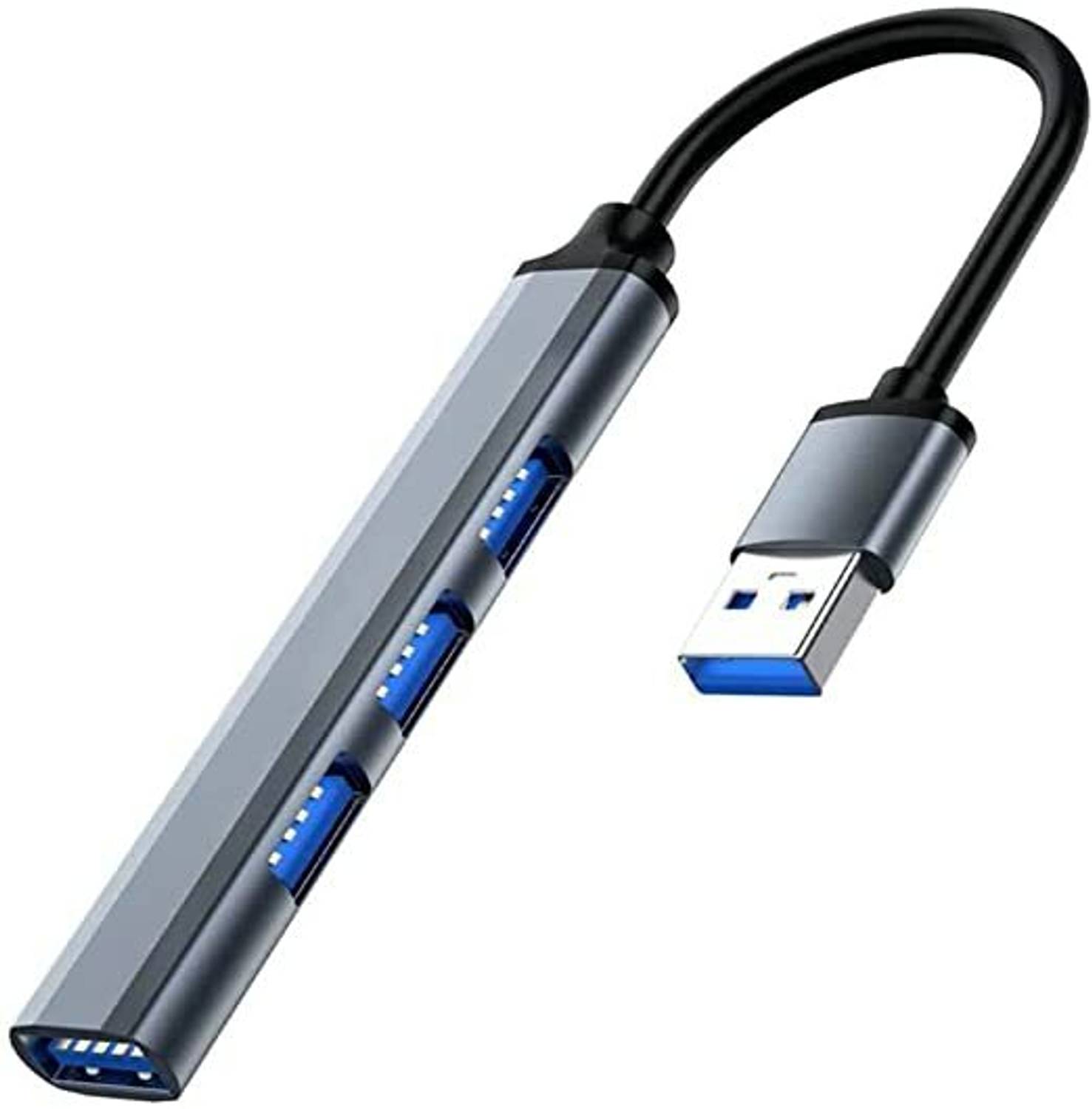 autoskills USB HUB for iMac Pro, MacBook Air, Mac Mini/Pro, Notebook PC 4-Port High Speed USB Hub with Aluminum Alloy (1xUSB 3.0 + 3xUSB 2.0) USB Hub
