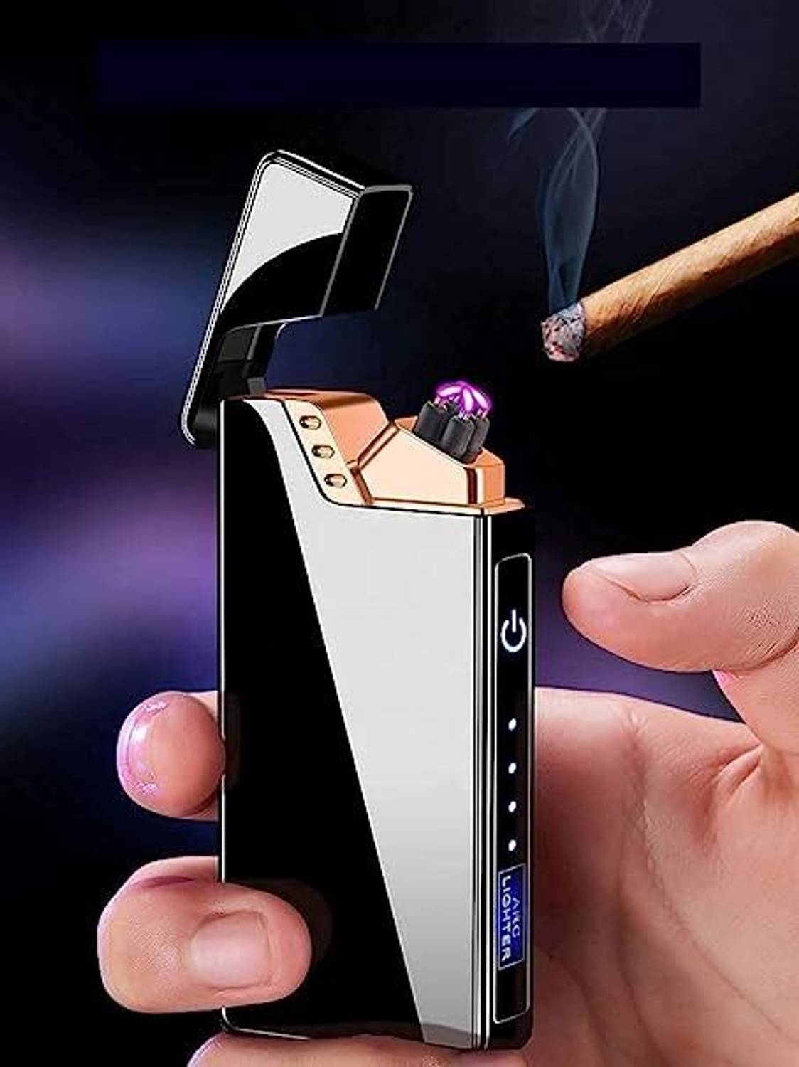 REEPUD Electric Arc Lighter Plasma Flameless Windproof Lighter wi