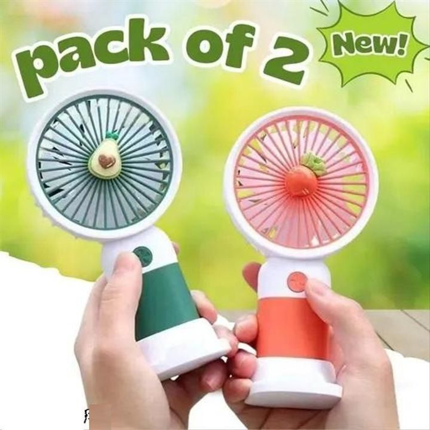 Image of CJ CHILDREN'SJOY Cute multicolour as per availability Mini Handheld Fan | Lightweight Personal Cooling Fan for Home, Travel & Study Desk USB Fan