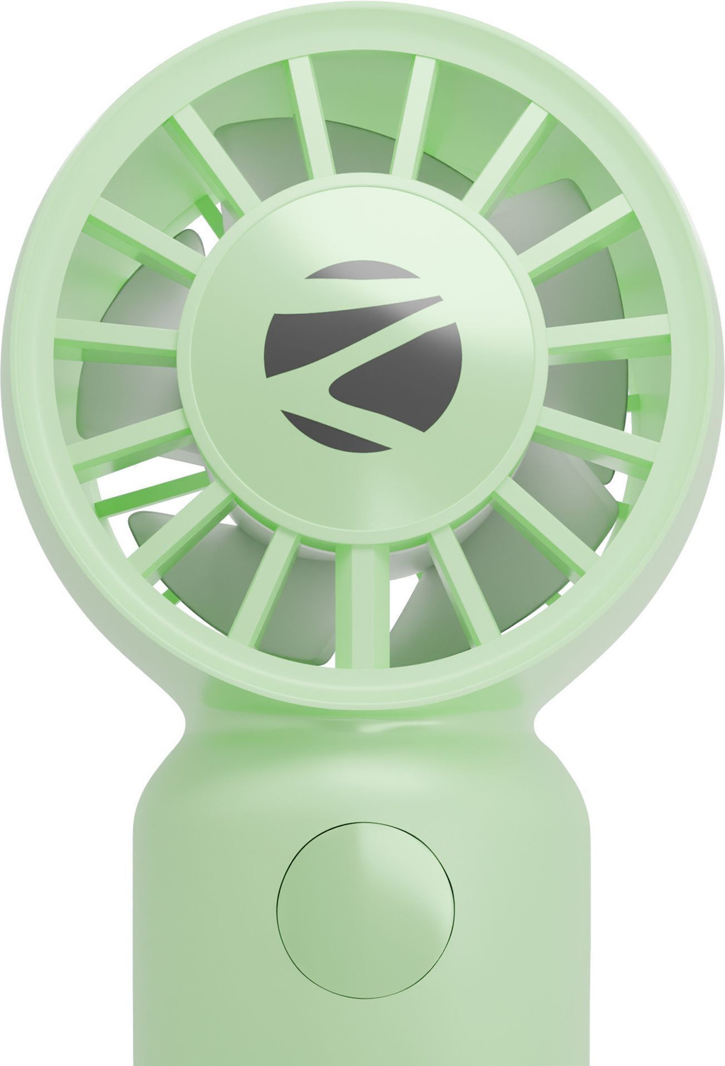 Image of ZEBRONICS Portable Hand , Upto 3h Backup,10500 RPM, Rechargeable Battery, 5 Speed Modes ZEB-Heat Buster 100 Green USB Fan