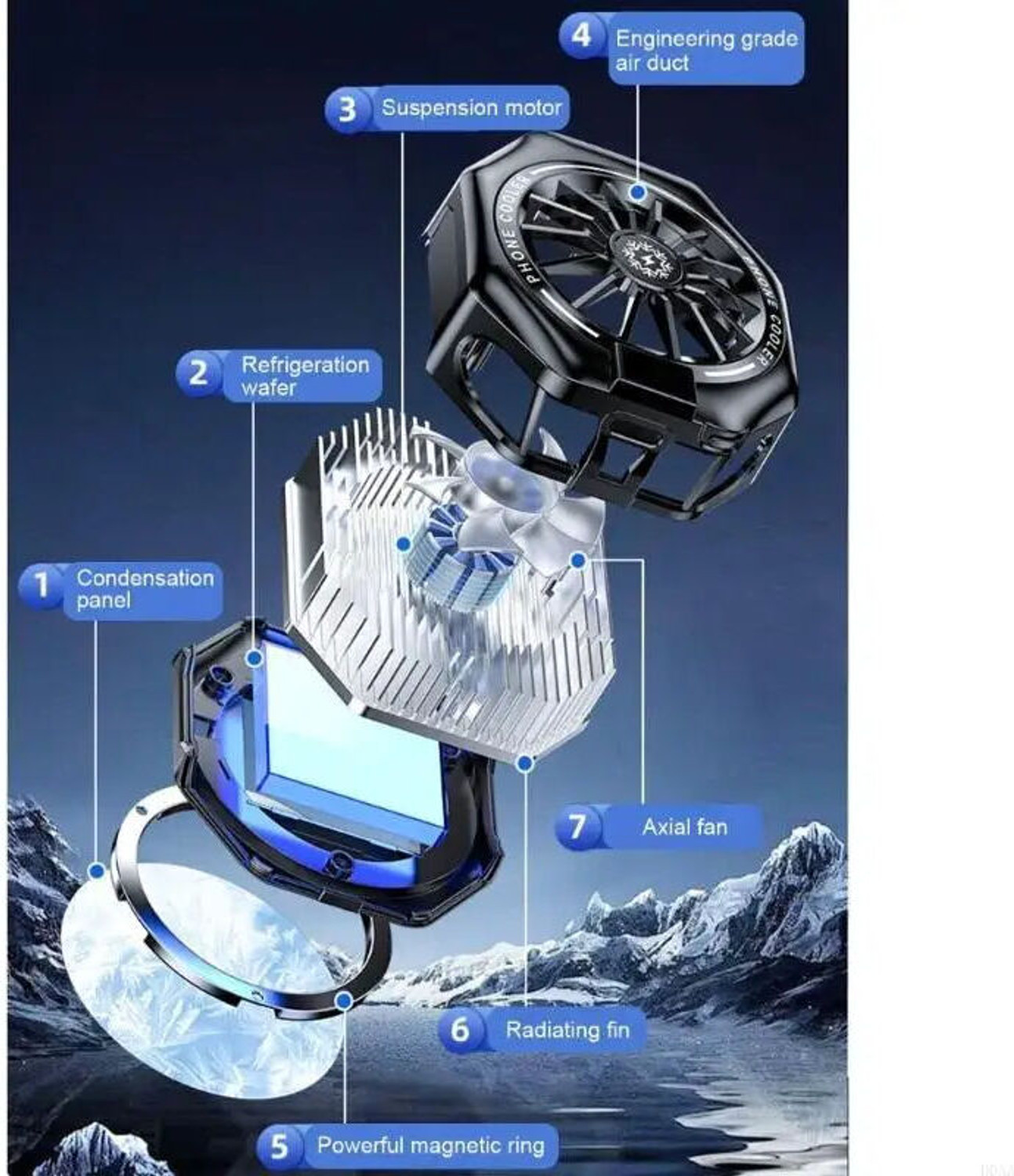 Image of Flipkart SmartBuy Smartphone Cooling Fan Gaming Flexible Smartphone Cooling Semiconductor TL05 Smartphone Cooling Fan USB Fan