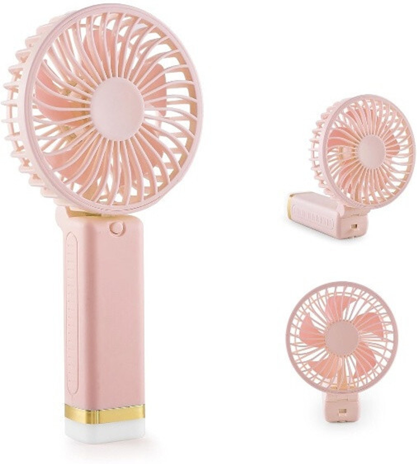 Image of PLERIZA Mini Handheld Fan,Portable Fan USB Rechargeable ,Small Pocket Fan Cooling Mini Portable Hand Fan with 5 Speed & 1200 mah battery USB Fan