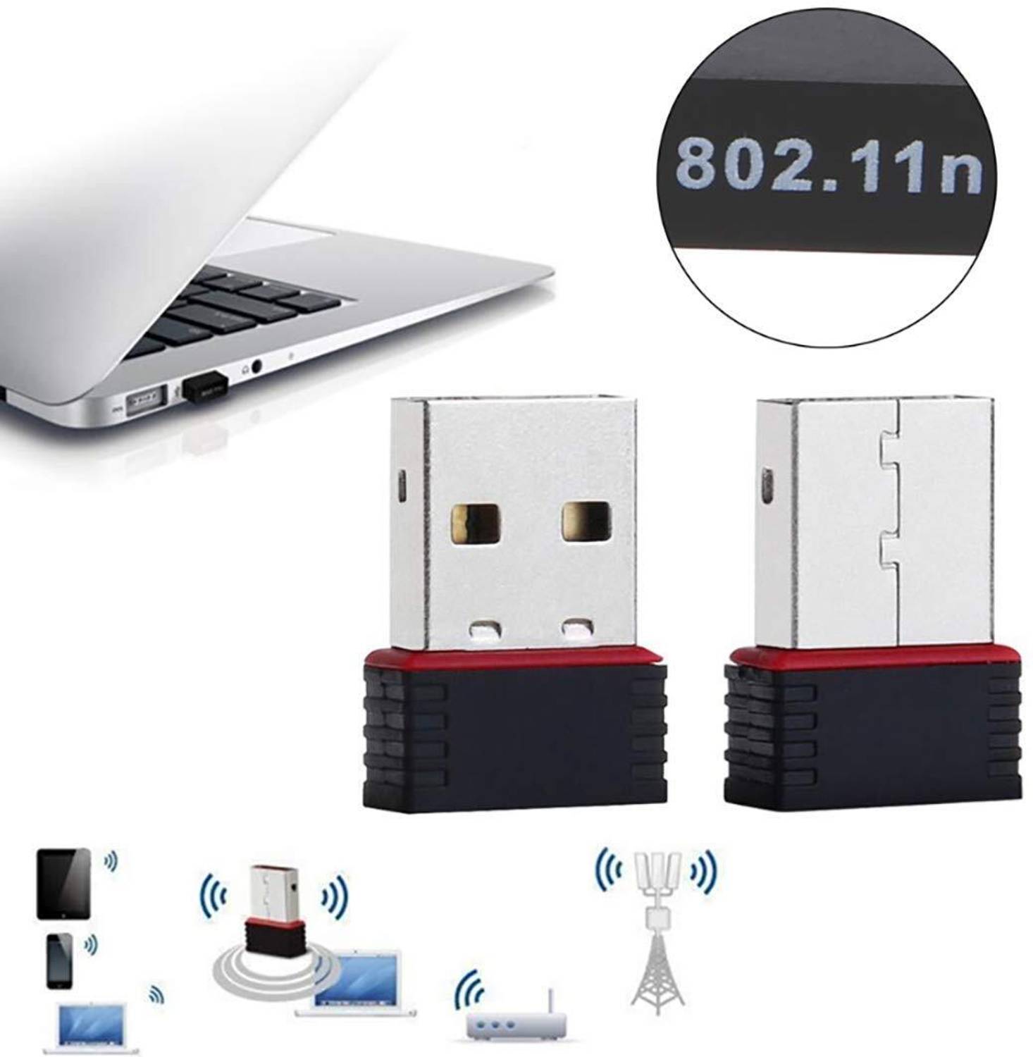 ENMORA WiFi Adapter 600 Mbps High Speed WiFi Receiver LKH11 Mini USB Wireless Adapter,Network Card USB 2.0 DFD11 Laptop Accessory