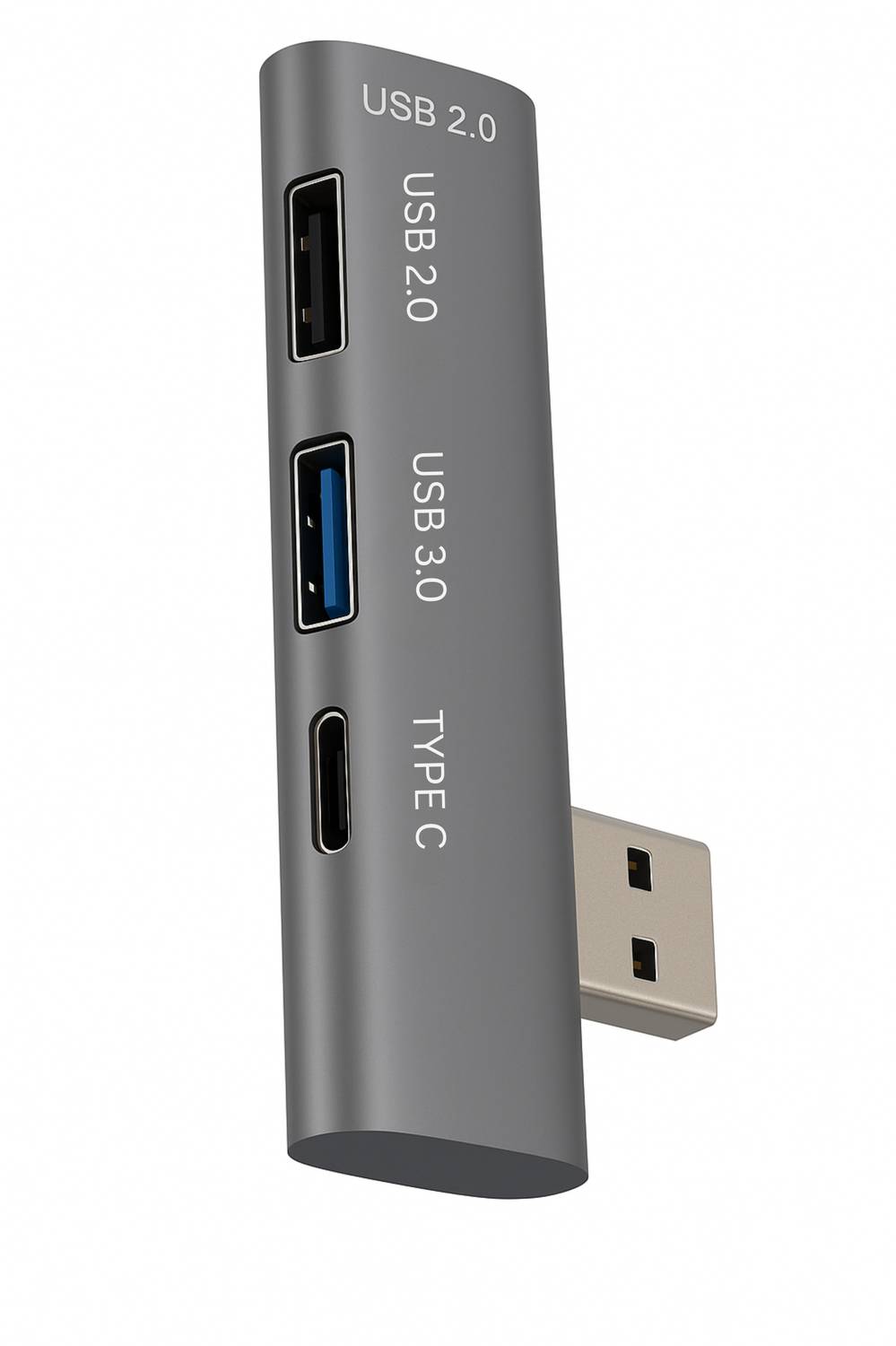 Rackit Power USB Hub with 3 USB Ports,1 Type C Port, USB Plug, US