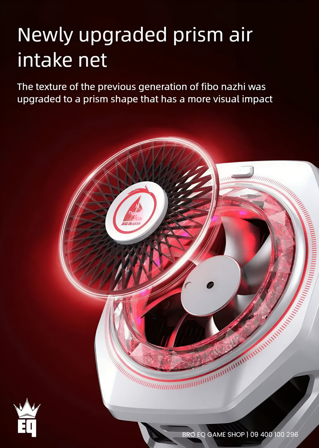 Image of Cubonic X Black Shark FunCooler 5 Pro Special App Controlled ALL GAMER {AG} Edition Fan with Radiator Cabinet Cooler